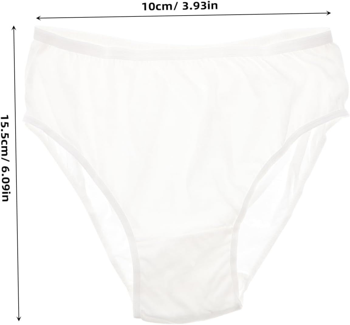 GANAZONO 4Pcs Maternity Cotton Underwear Disposable for Pregnant Women Breathable Female Underpants Cotton Underwear for Postpartum Period Use image number 5