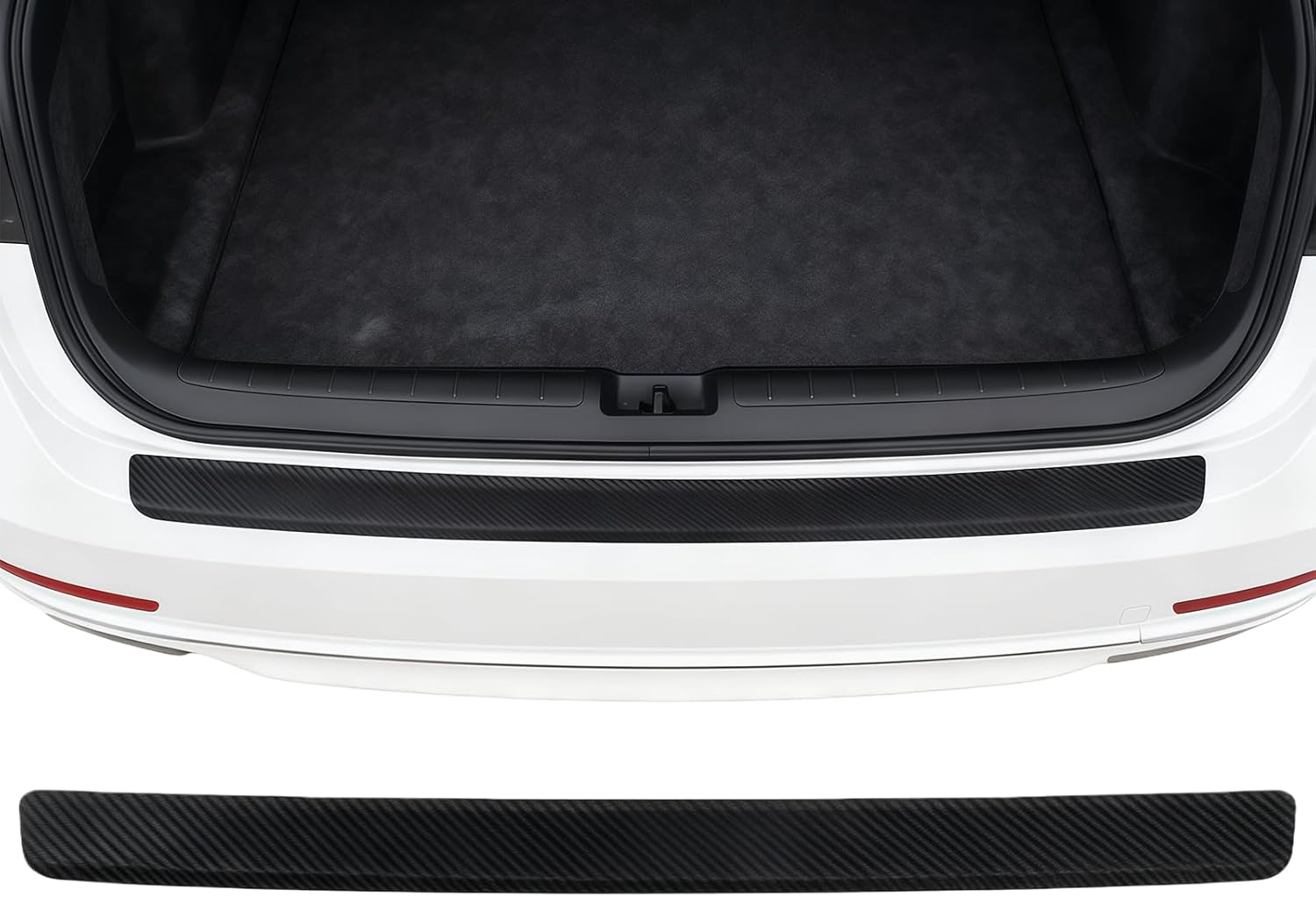 Car Boot Protector for Subaru Forester Accessories, Universal Rubber Scratch Resistant Car Door Entry Guard Trim Cover, Trunk Sill Protector Fit for Cars Suvs (35X2.76 Inch, Black) image number 3