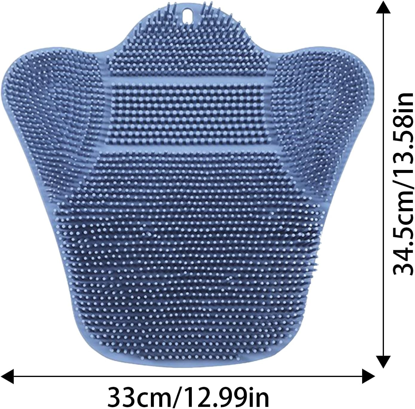 Suction Cup Foot Scrubbers | Silicone Foot Mat Shower Back Scrubber | Suction Cup Non-Slip Washer Scrub Pad Massage Tools for Dead Skin Heel Body Back Cleaning Tub Dorm Apartment - Blue image number 1