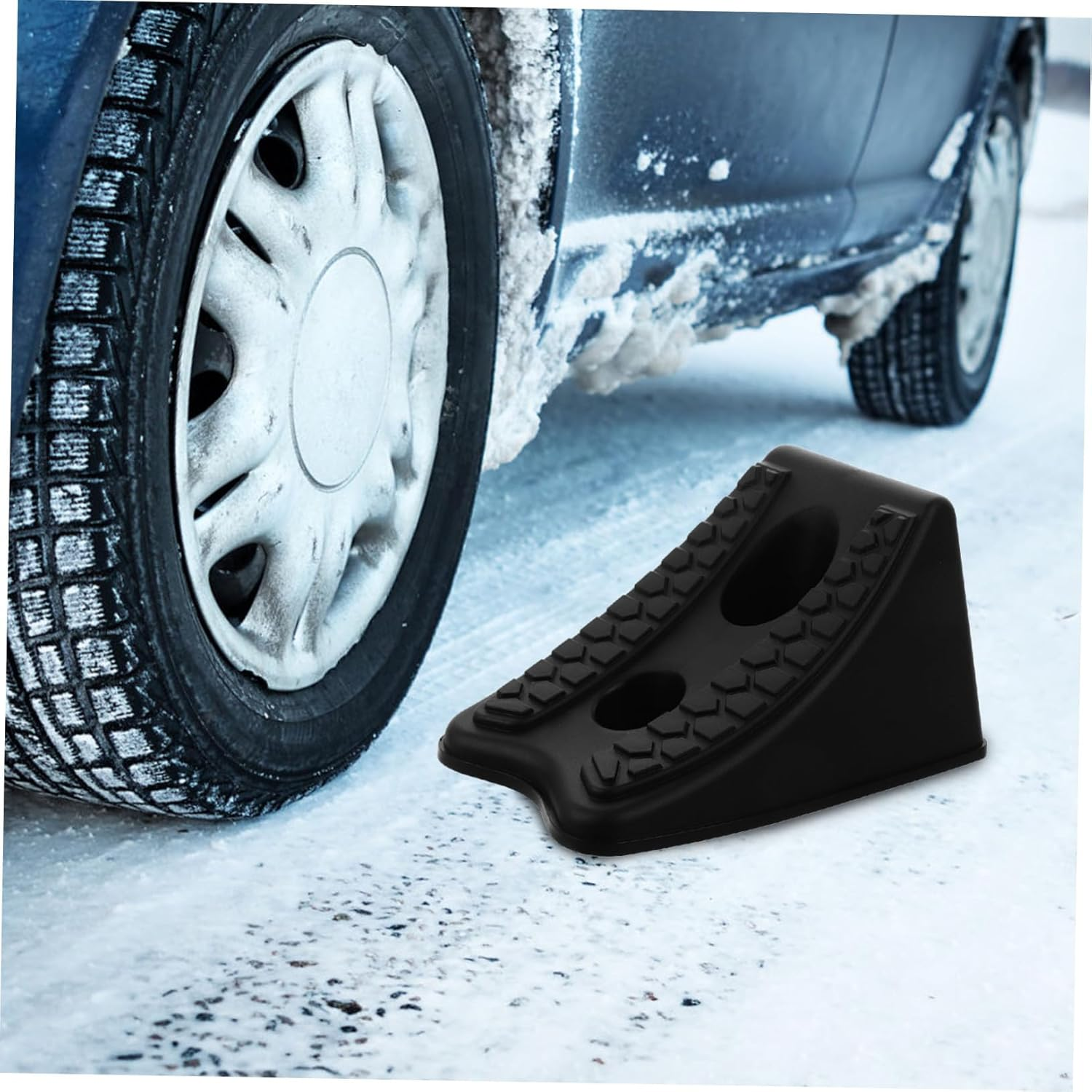 4Pcs Wheel Chocks for Car Heavy Duty Car Wheel Chock Automotive Stabilizer Pad Tire Tire image number 4