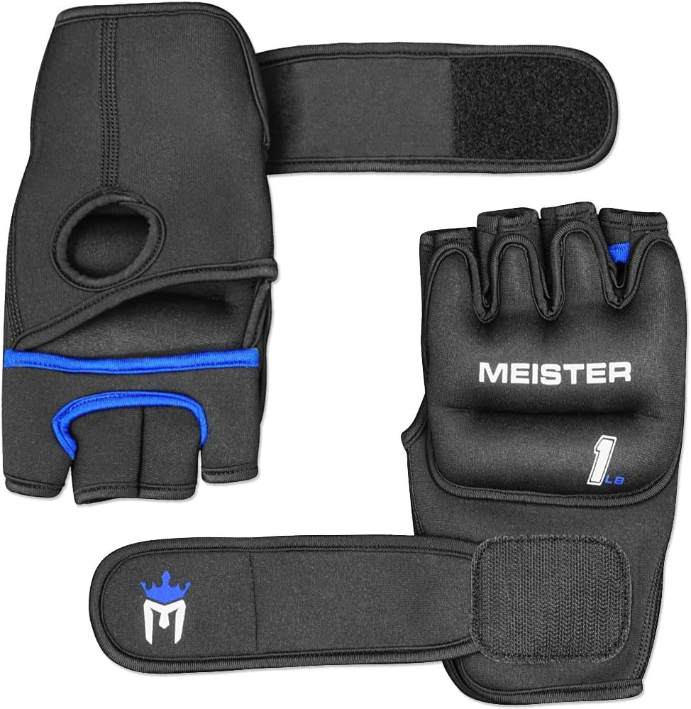 Meister Elite 1Lb Neoprene Weighted Gloves for Cardio & Heavy Hands (Pair) - 1Lb X 2 image number 1