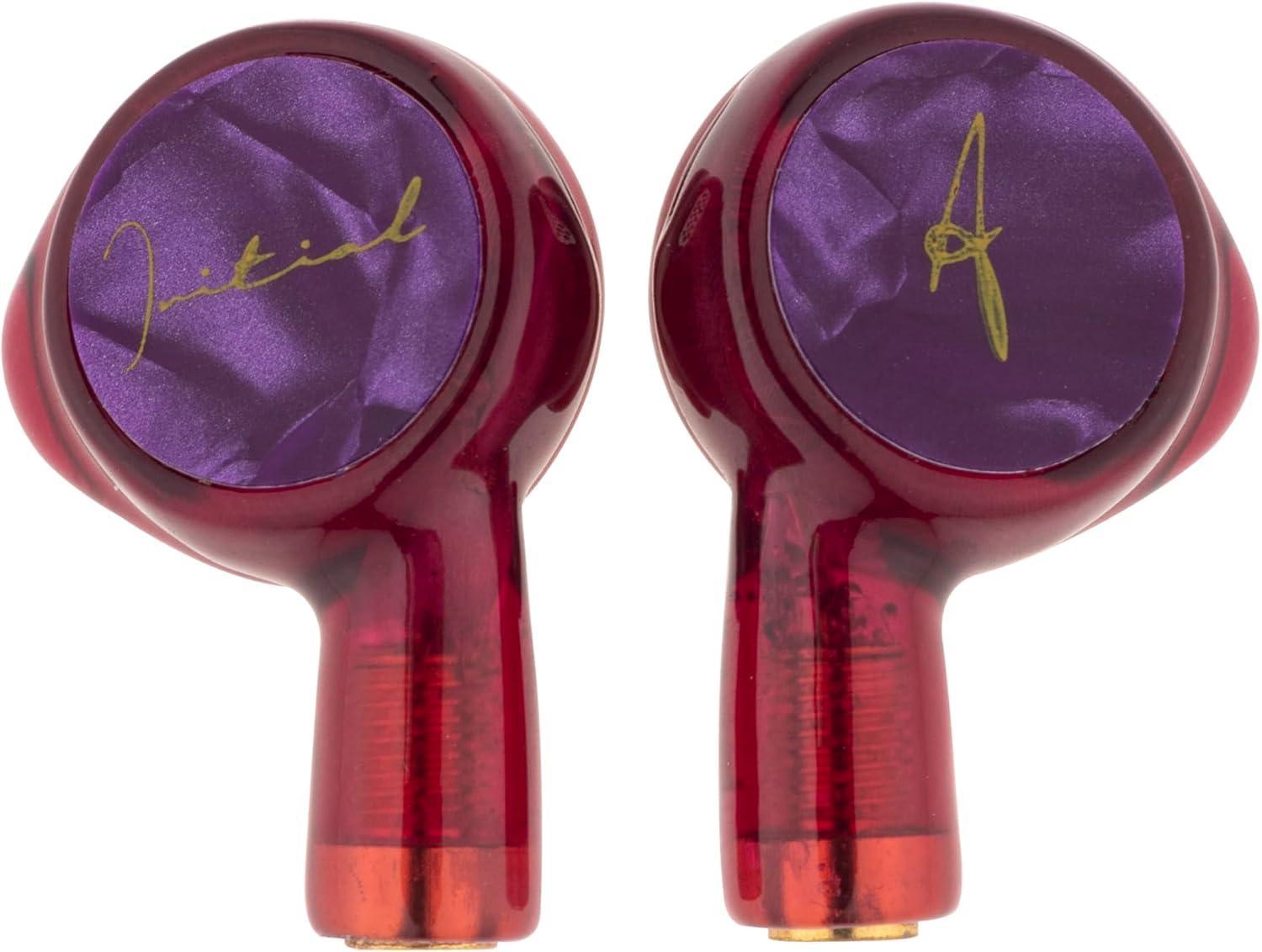 Initial a - Yui - 0.56 Inch (14.2 Mm) Flat Drive Driver In-Ear Earphones, Purple, Approx. W 0.7 X H 1.2 X D 0.5 Inches (19 X 30 X 13 Mm) image number 2