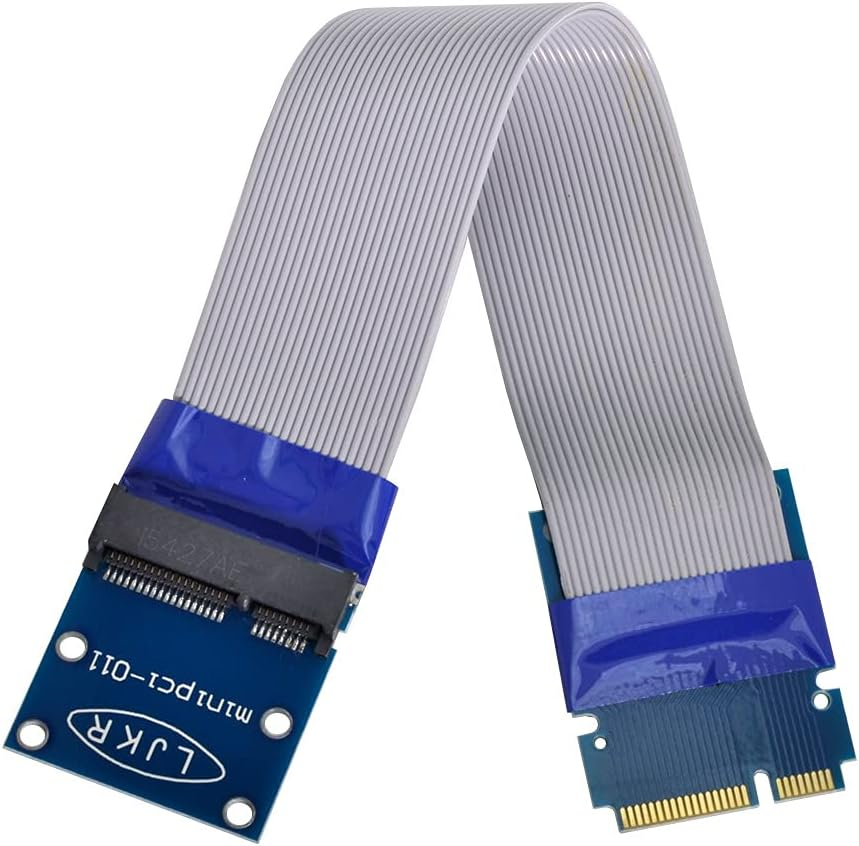 Chenyang Flexible Mini PCI Express Pci-E Mini Card Extender 52Pin Male to Female Extension FFC Cable for SSD LAN Card image number 3
