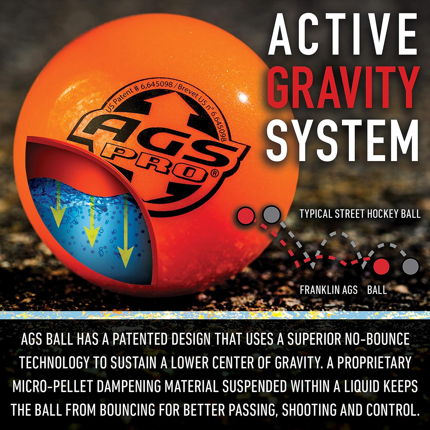 Franklin Sports NHL High Density Street Hockey Ball, 3-Pack image number 4