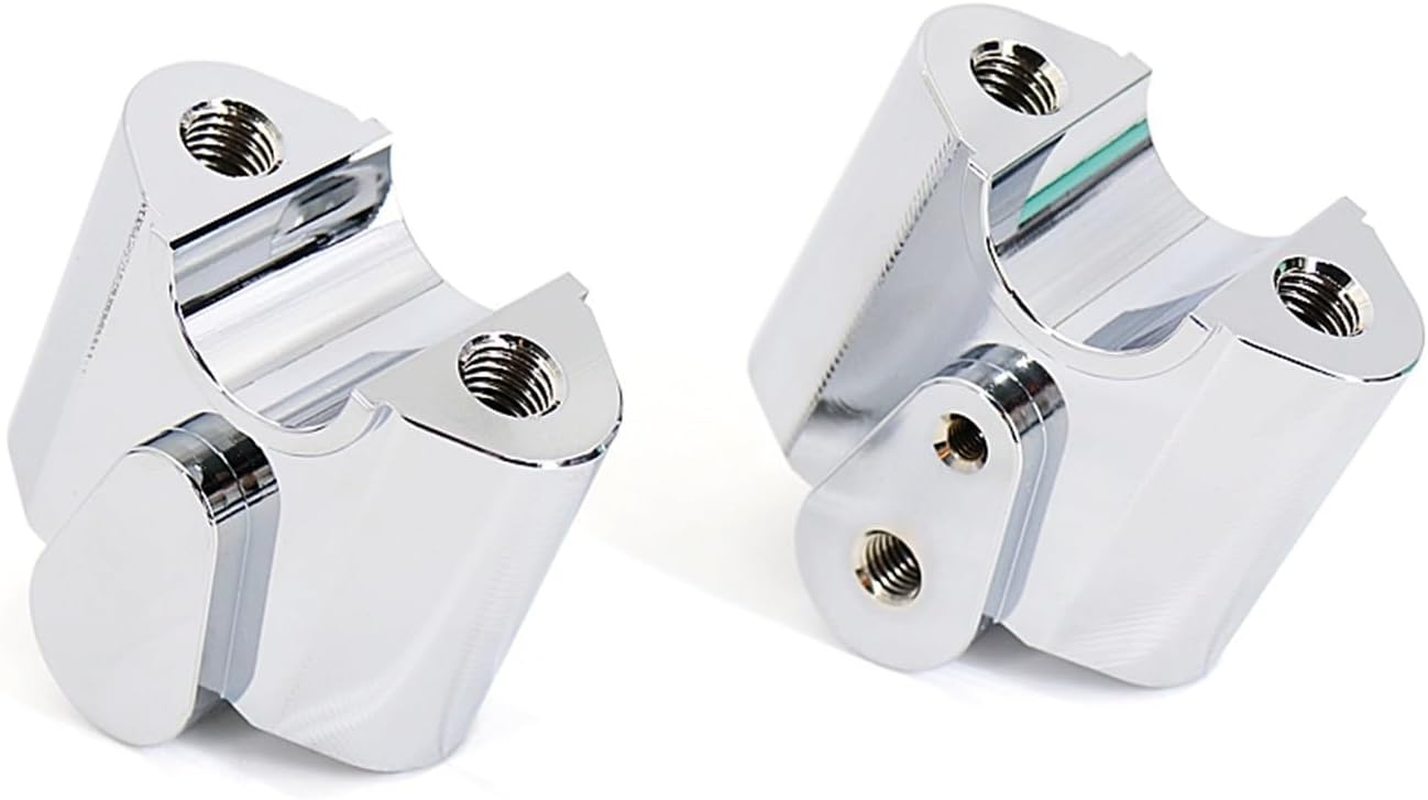 Handlebar Parts Decoration Classic Aluminum Motorcycle Accessories Handlebar Riser Handlebar Clamp Adapter for R18 Handle Bar Risers image number 3