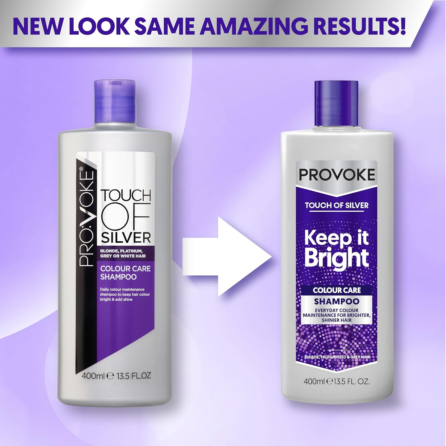 PRO:VOKE KEEP IT BRIGHT SHAMPOO 400ML image number 2