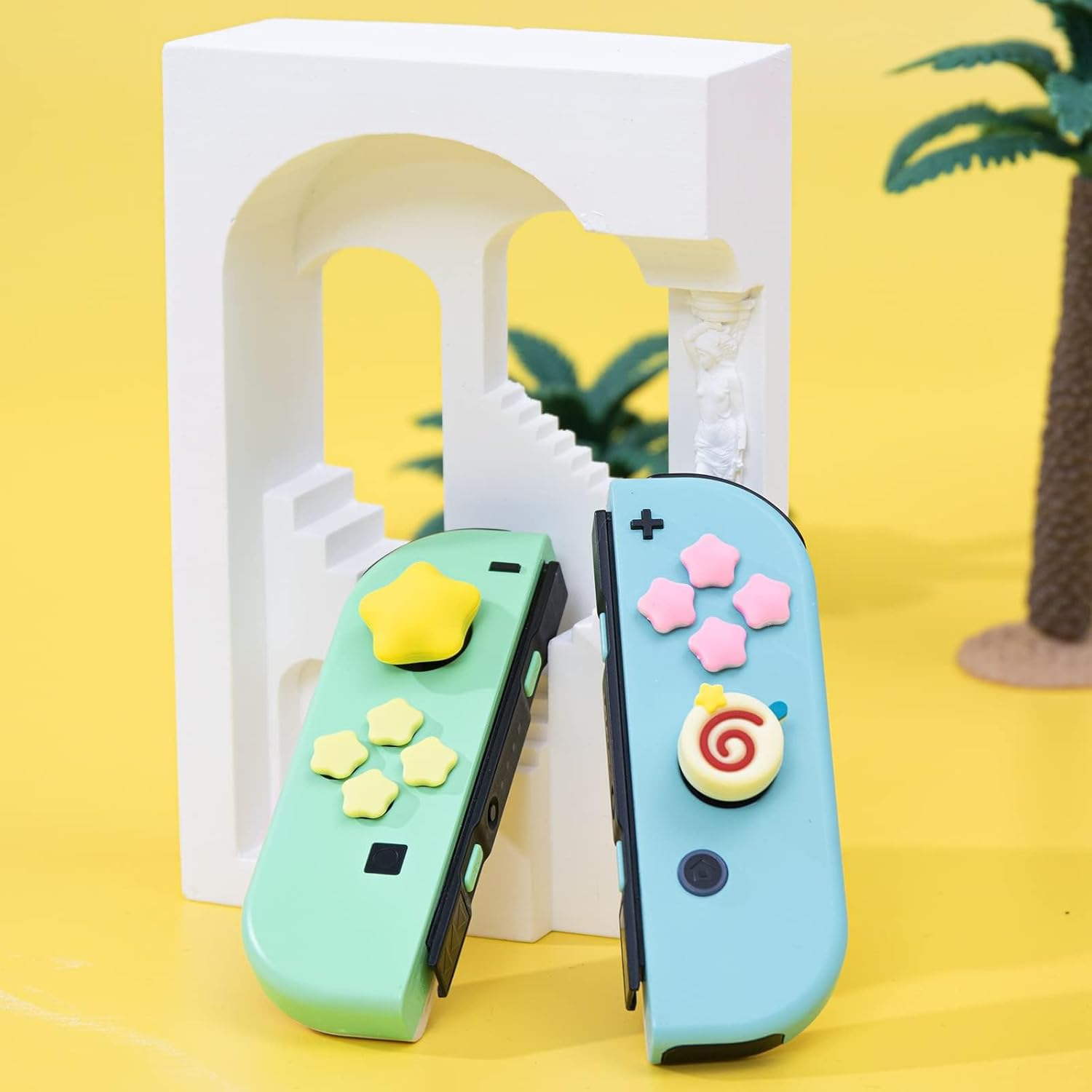 Kirby Thumb Grips for Nintendo Switch, Cute Switch OLED Button Caps Set image number 2