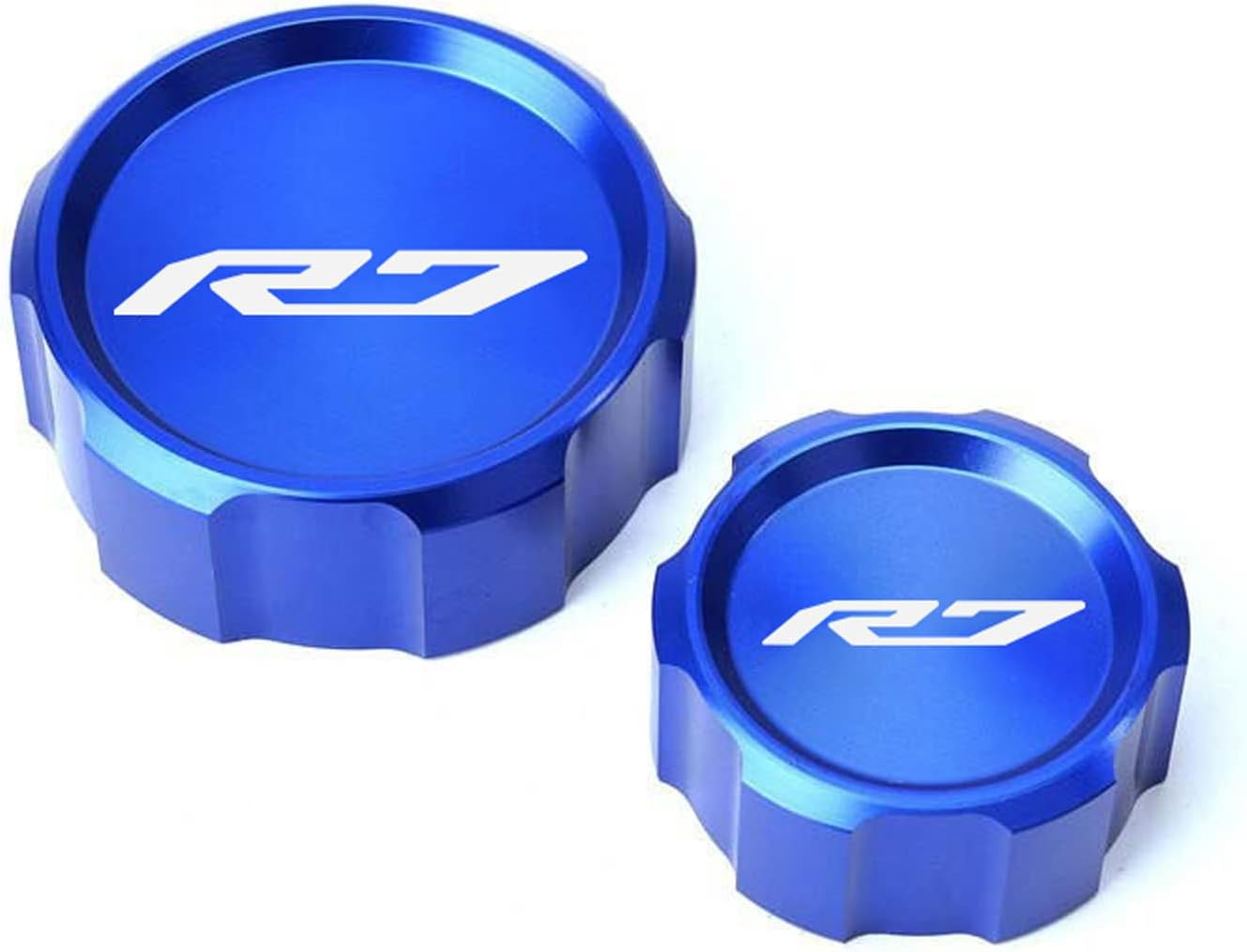 MOWOK for YAMAHA YZF R7 YZF-R7 YZFR7 2021 2022 2023 2024 2025 Motorcycle Accessories Front Rear Brake Fluid Oil Cylinder Reservoir Cover (Red)