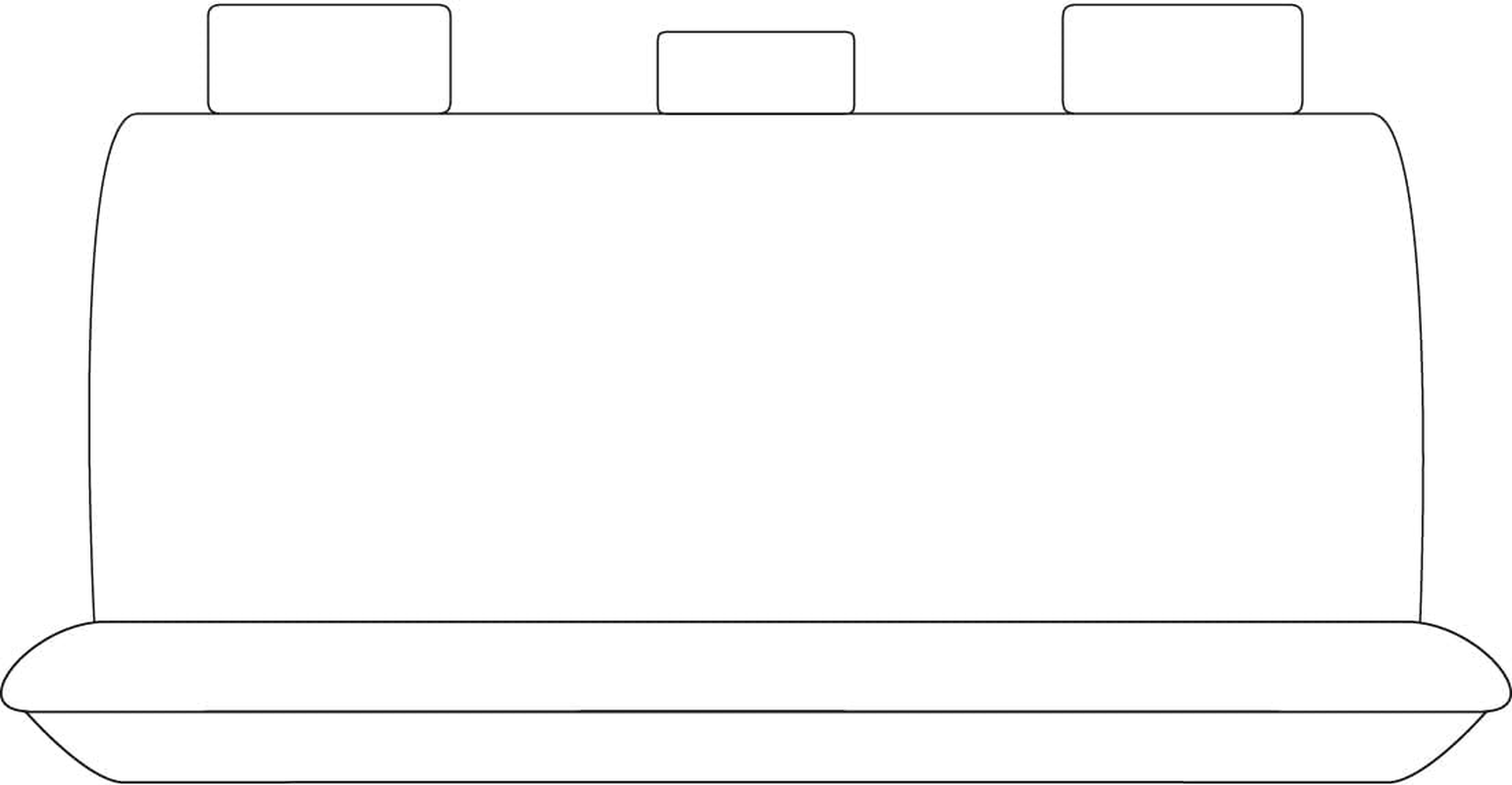 For Toyota Hilux SR Dual Cab 2005-2015 TRADIES Grey Canvas Rear Seat Covers image number 3