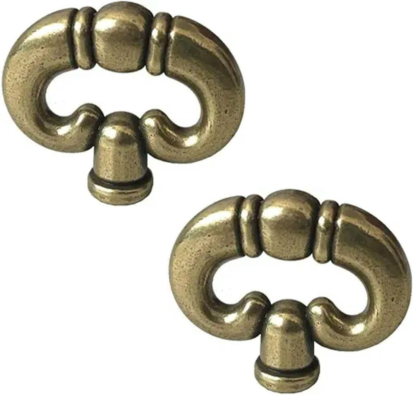 Zhangyihot 2Pcs Ring, Antique Bronze Vintage Style Drawer Knob Ring with Back Plate Antique Bronze Drawer Pull Dresser Pull Cabinet Knob Kitchen Door Knob Hardware Cabinet and Furniture Knobs image number 4