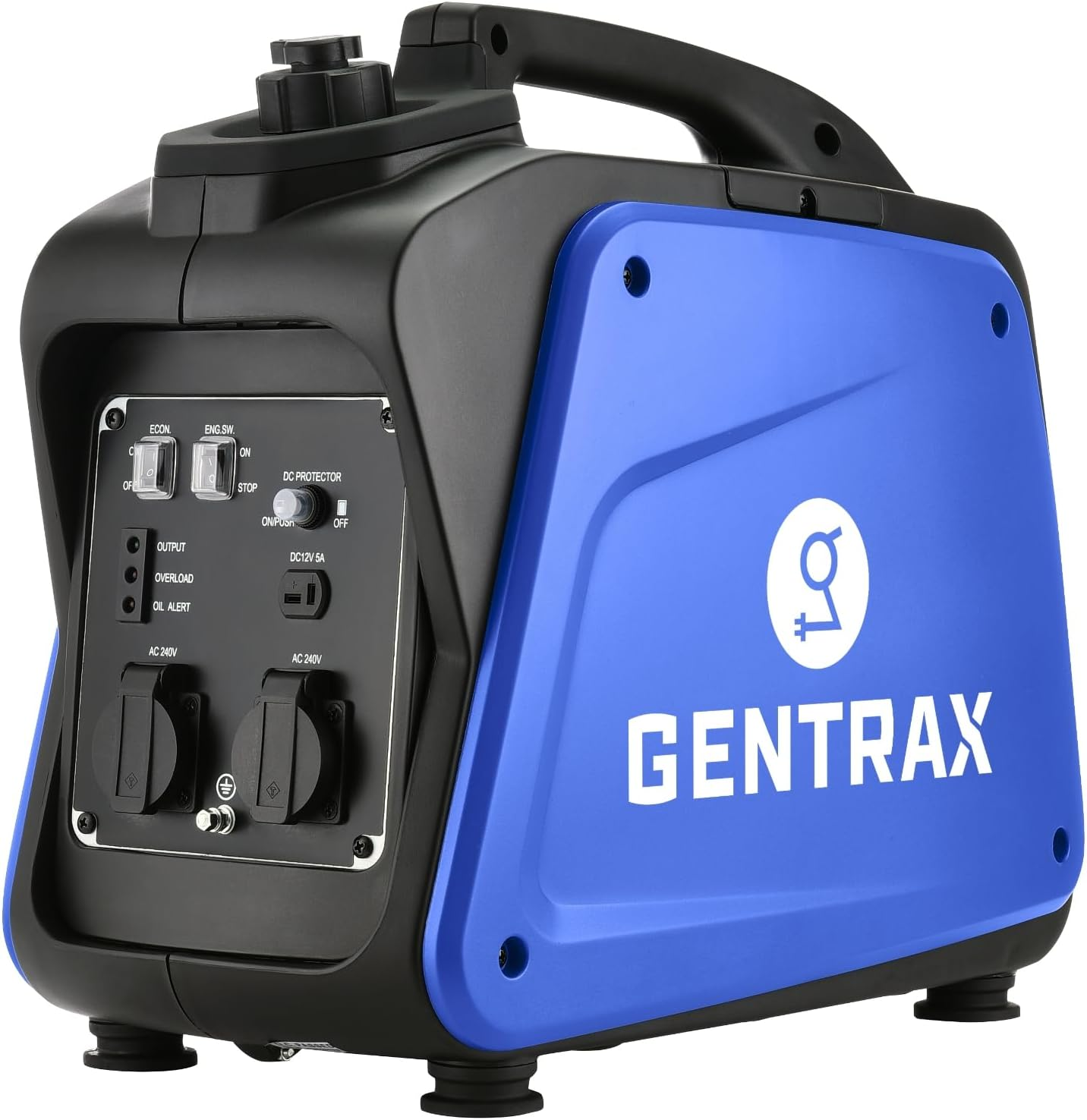 Gentrax Portable 2000 W Max Inverter Generator &ndash; 1.7 Kw Continuous Pure Sine Wave Petrol Unit, 67 Db Low Noise, Lightweight for Camping & Home image number 2