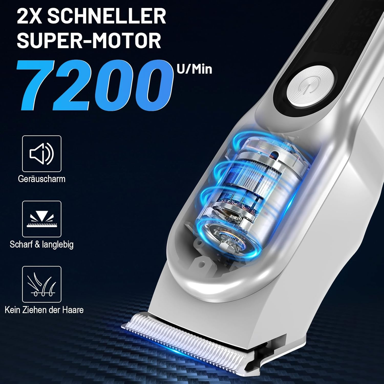 AOMEES - Men'S Hair Clippers, Professional Hair Clippers AOMEES image number 2