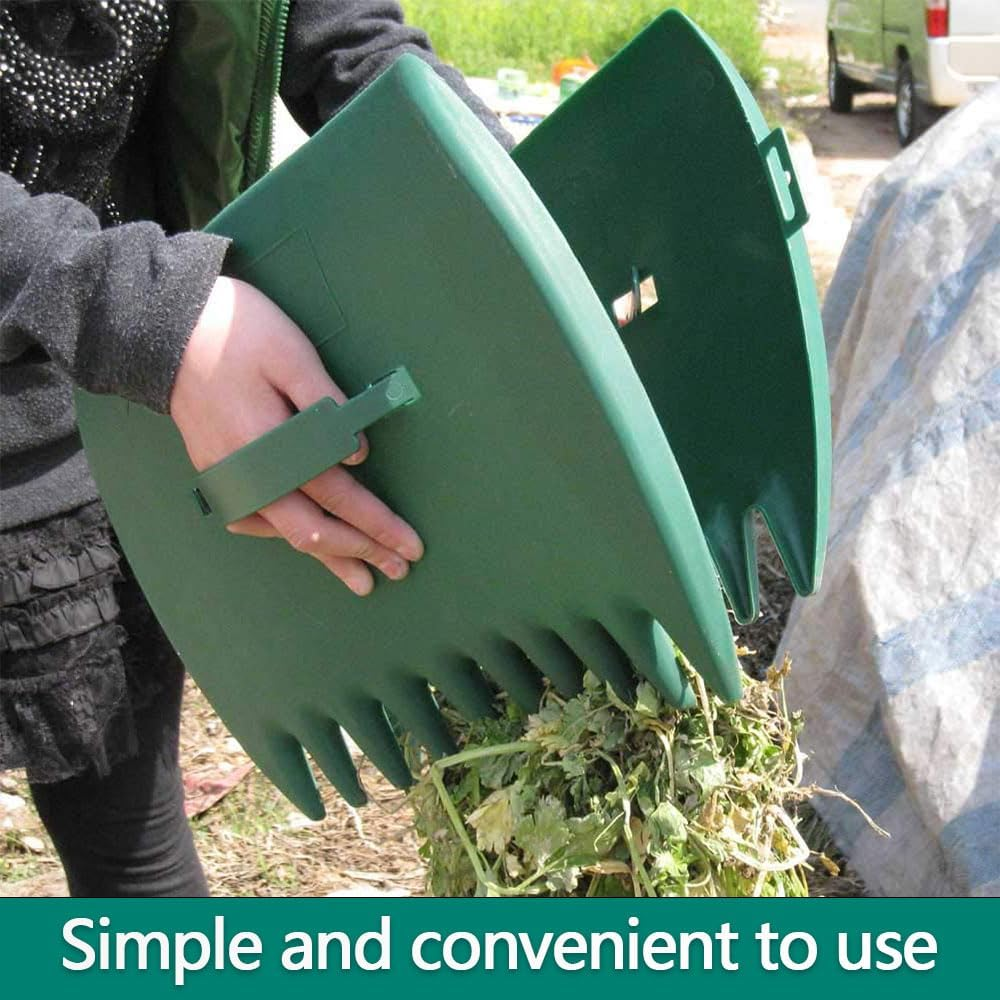 2-Pack Handheld Leaf Grabbers, Plastic Garden Rake Tools for Yard Cleanup, Lawn and Garden Hand Rakes for Collecting Leaves, Grass and Yard Debris image number 5