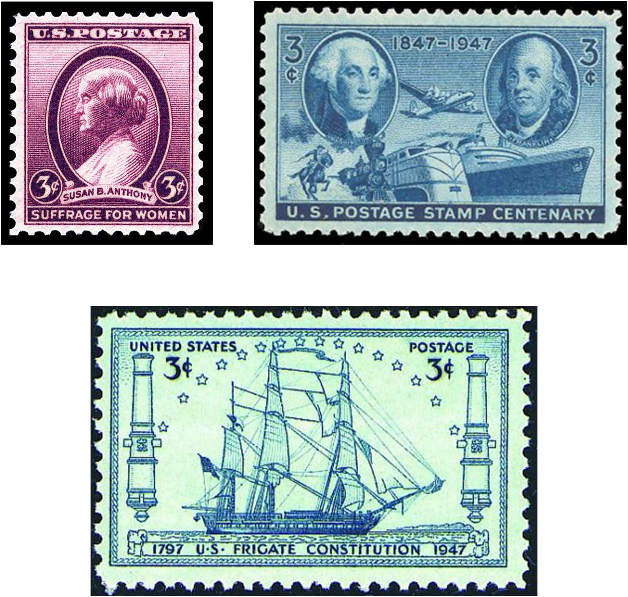 American Coin Treasures 40 U.S. Postage Stamps from the 1910'S 1920'S 1930'S and 1940'S image number 5