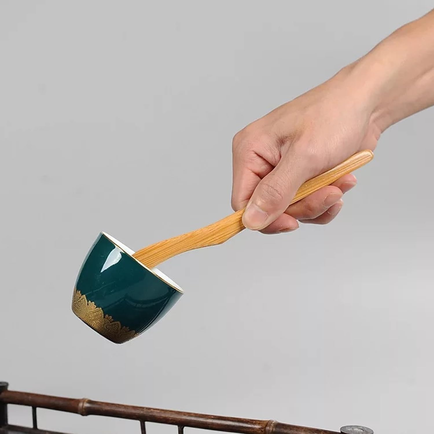 Bamboo Toaster Tongs 2Pcs - Wooden Kitchen Tongs for Cooking and Grilling - Versatile and Modern Cooking Accessory for Home and Restaurant Use image number 3