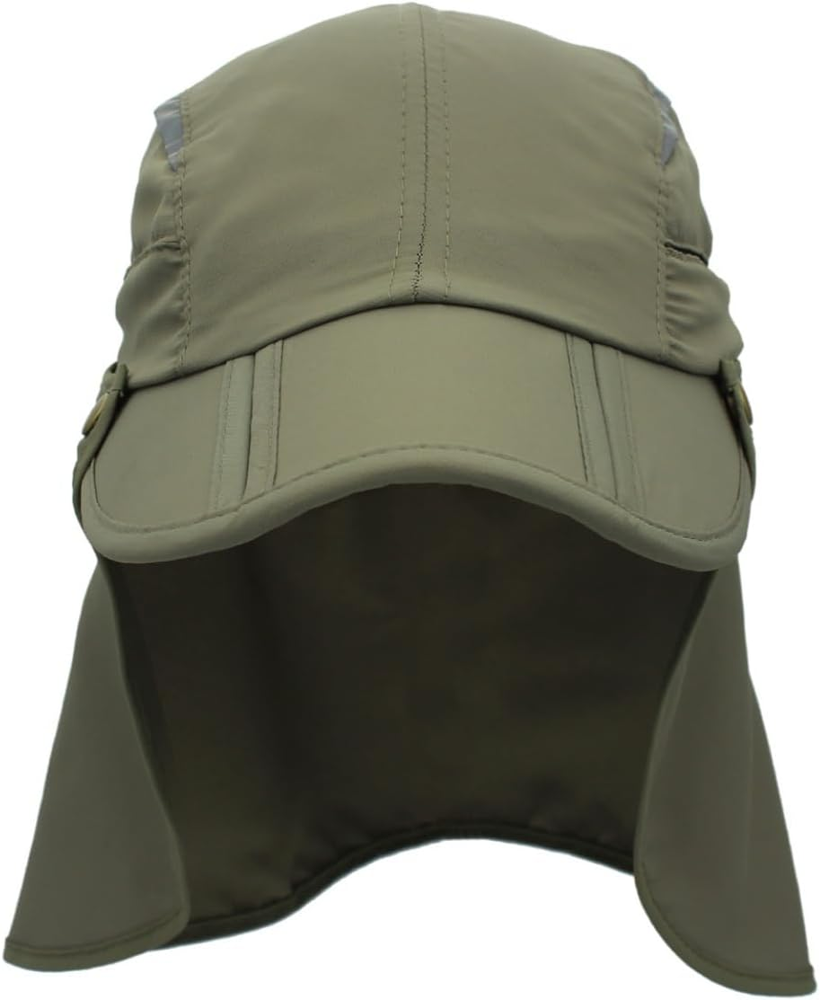 Connectyle Men'S Sun Hat with Detachable Neck Flap Adjustable Outdoor UPF 50+ Baseball Sun Cap for Fishing Hiking Golfing - Dark Grey image number 3