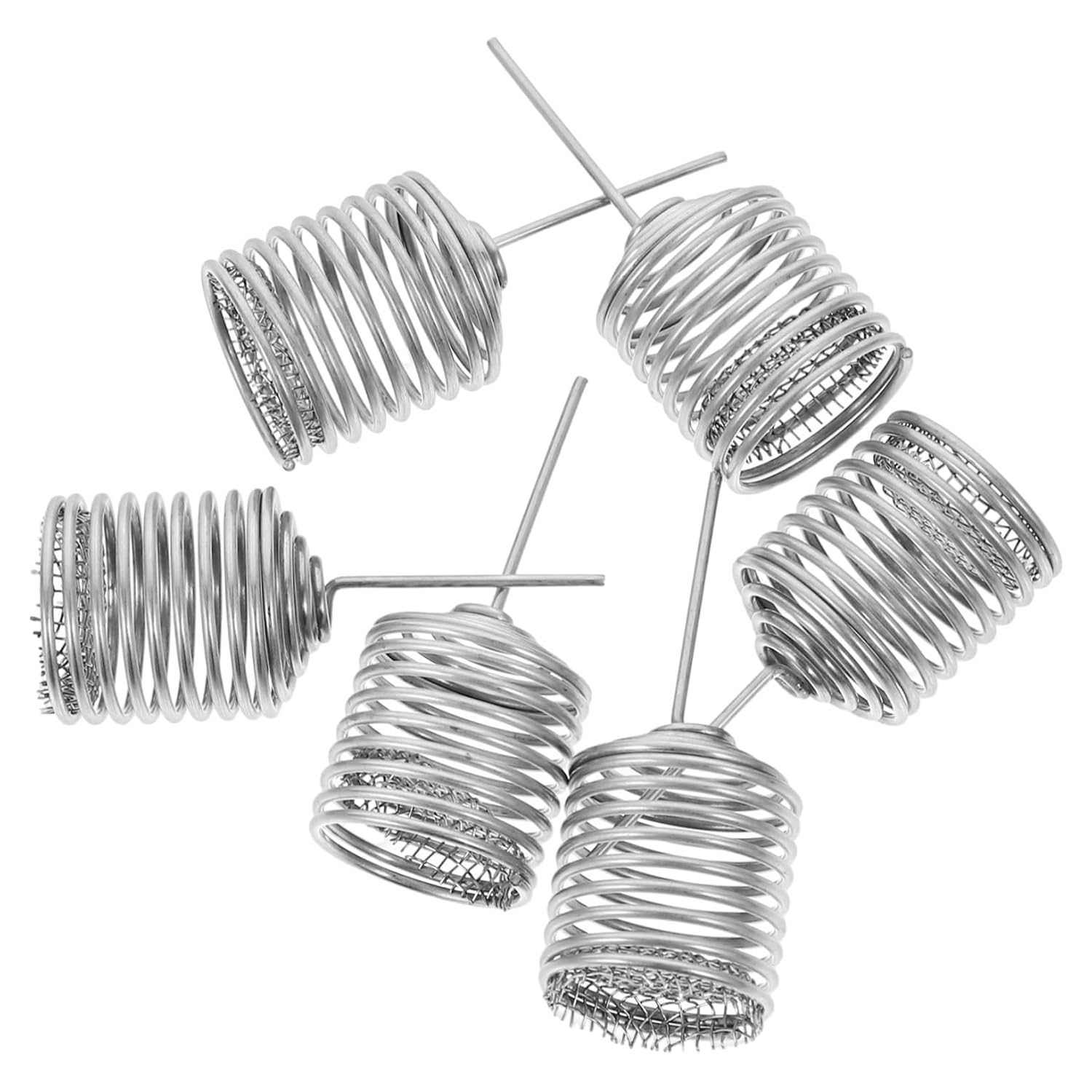 VANZACK 6Pcs Stainless Steel Bonsai Fertilizer Box Fertilizer Mesh Baskets for Indoor Plants image number 6