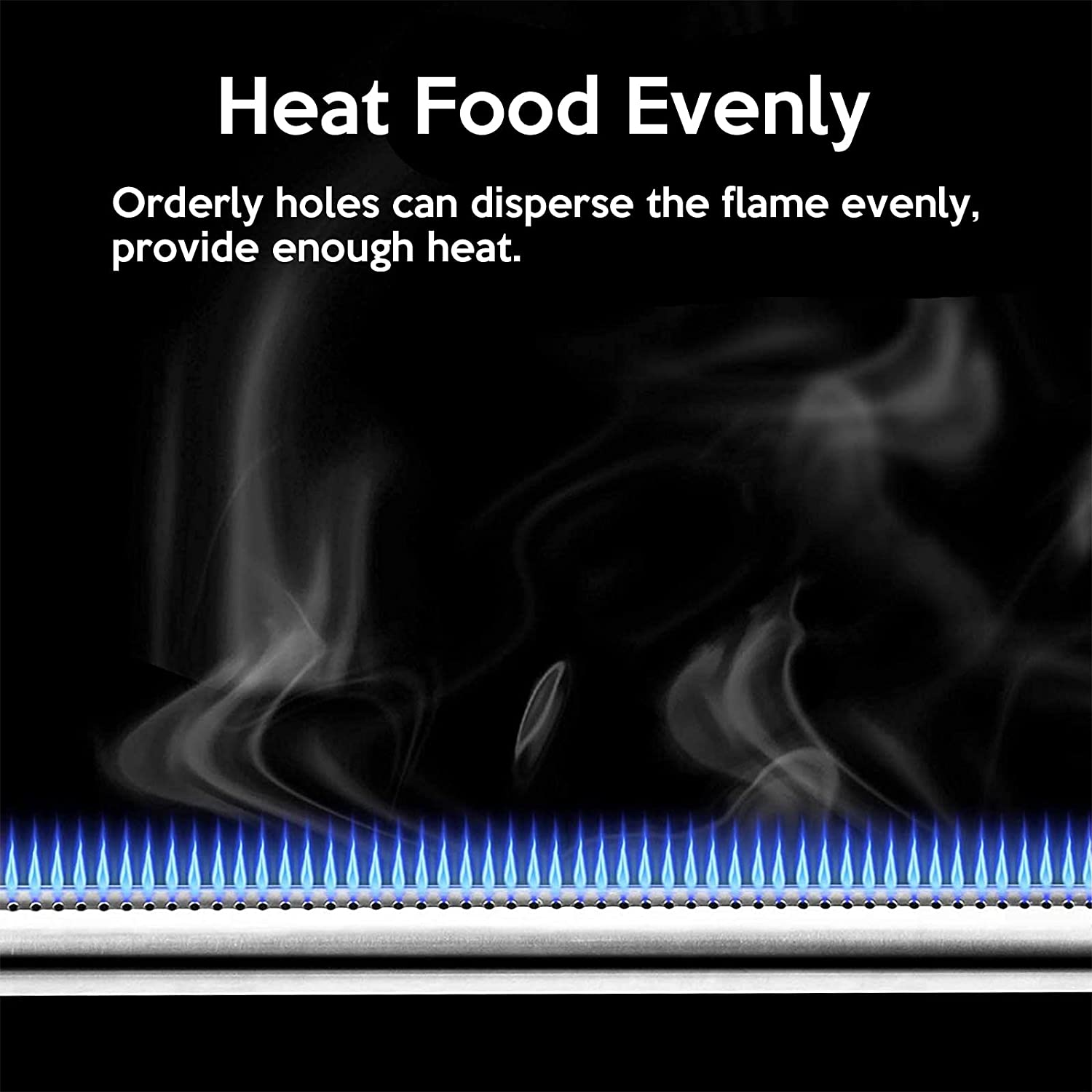 Burner Replacement Parts Worthplanet 4Pcs BBQ Grill Tube Burner Replacement Part Stainless Steel Grill Burner for Barbecue Perfect for Outdoor Activities W110002 image number 4