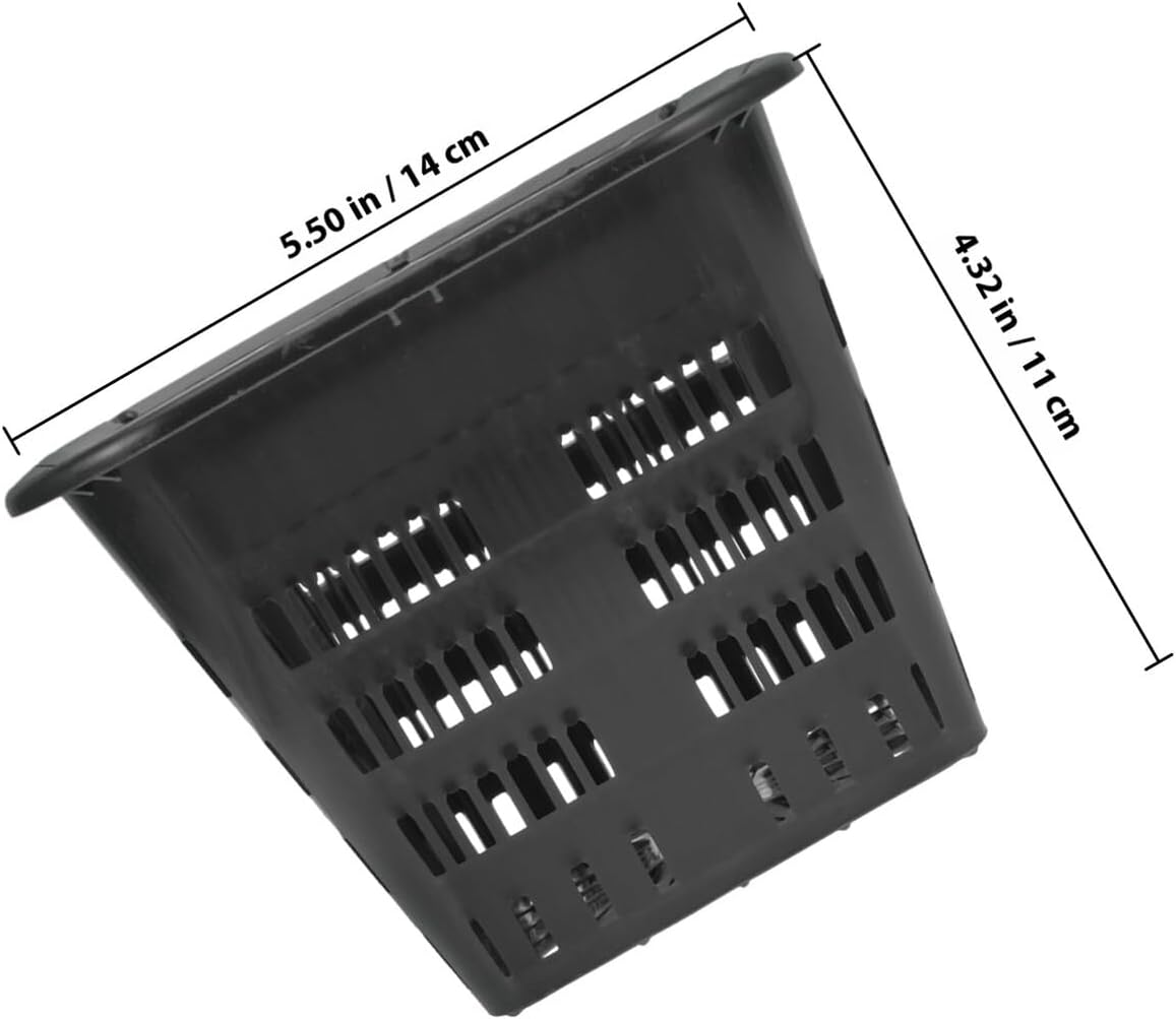 BIUDECO 8Pcs Hydroponic Net Pots with Slotted Mesh Design Reusable Plastic Planter Baskets for Vegetables and Plants Root Aeration and Nutrient Penetration Gardening Cups image number 3