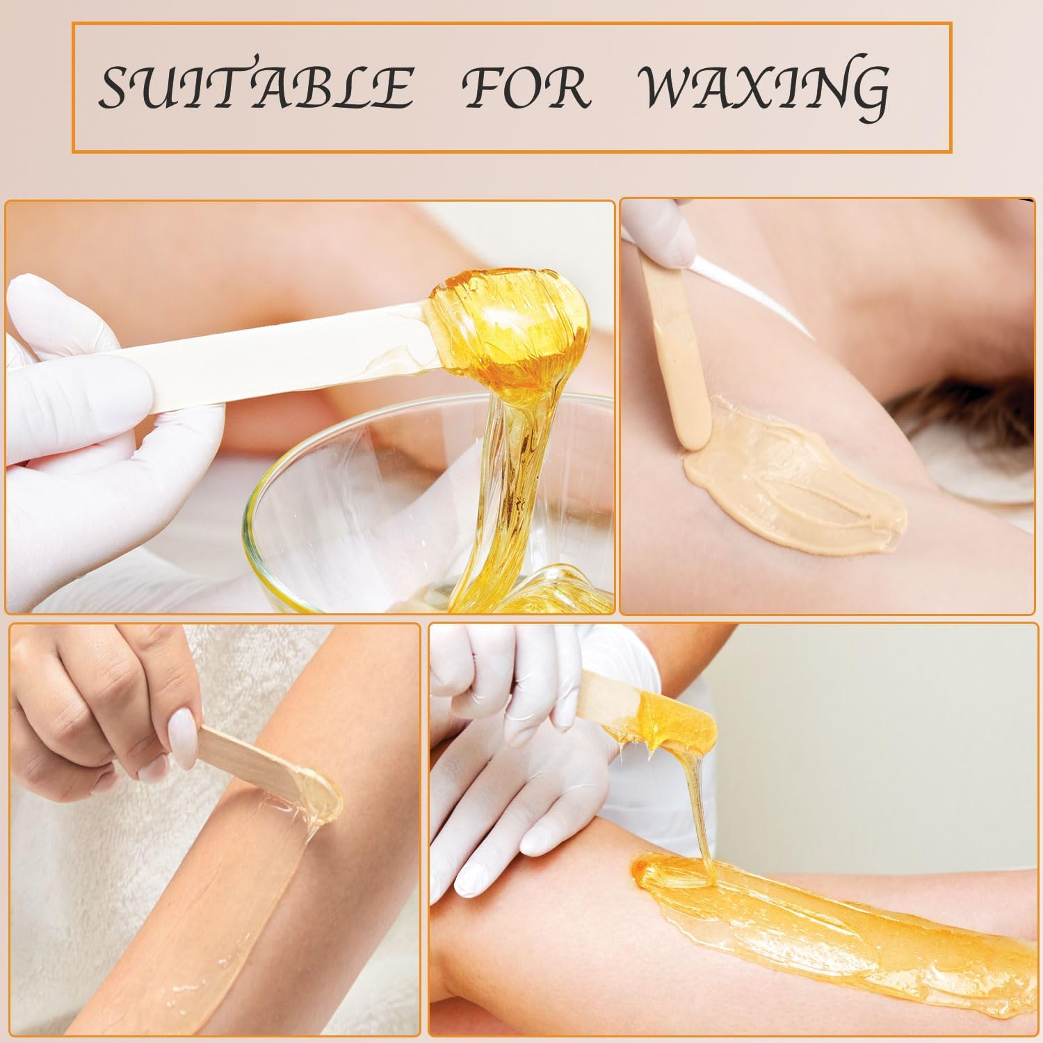 50 Piece 8" Super Large Jumbo Wooden Craft Sticks (8" X 1"), Premium Natural Organic Wood for Waxing, Craft Project, Tongue Depressor, Popsicle, Ice Cream Stick,Woodcraft, Paint Stirrer and Art - Apremont (50, 8 Inches) image number 6