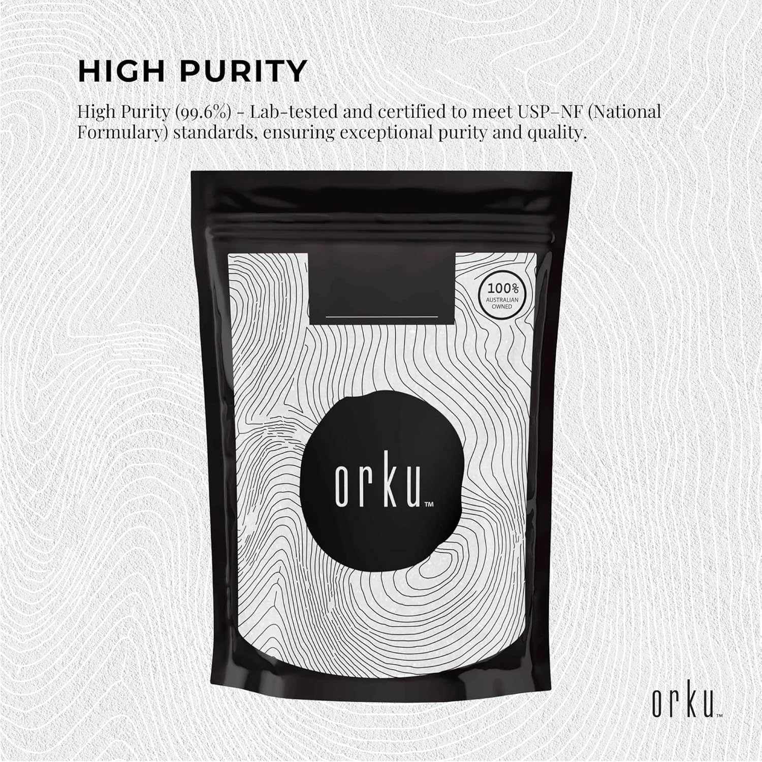 Orku 400G Myo Inositol Powder - USP Grade High Purity Unflavoured image number 6