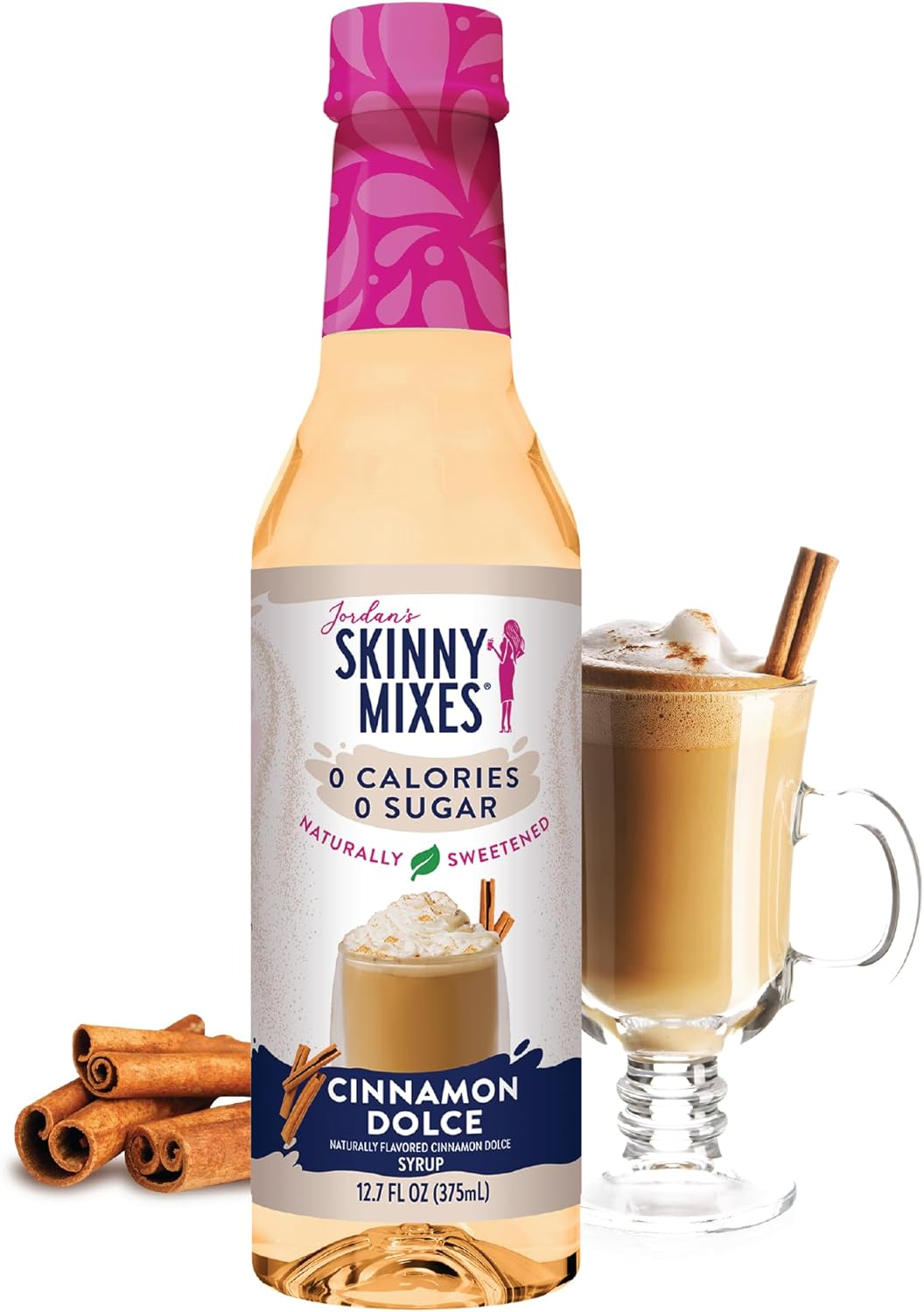 Jordan'S Skinny Syrups Salted Caramel Naturally Sweetened, 0 Calorie, 0 Sugar, No Artificial Flavors 12.7 Fl Oz image number 4