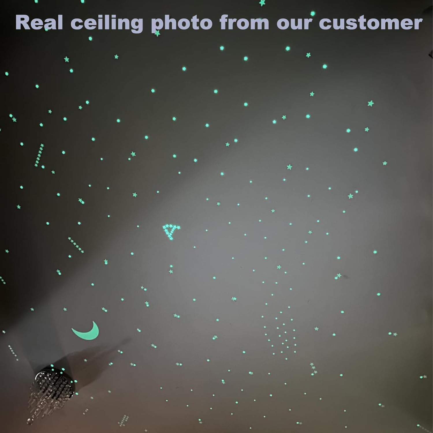 3D Glow in the Dark Stars Wall Decals, 633 Pieces, Realistic Starry Sky Ceiling Decorations for Kids Bedroom