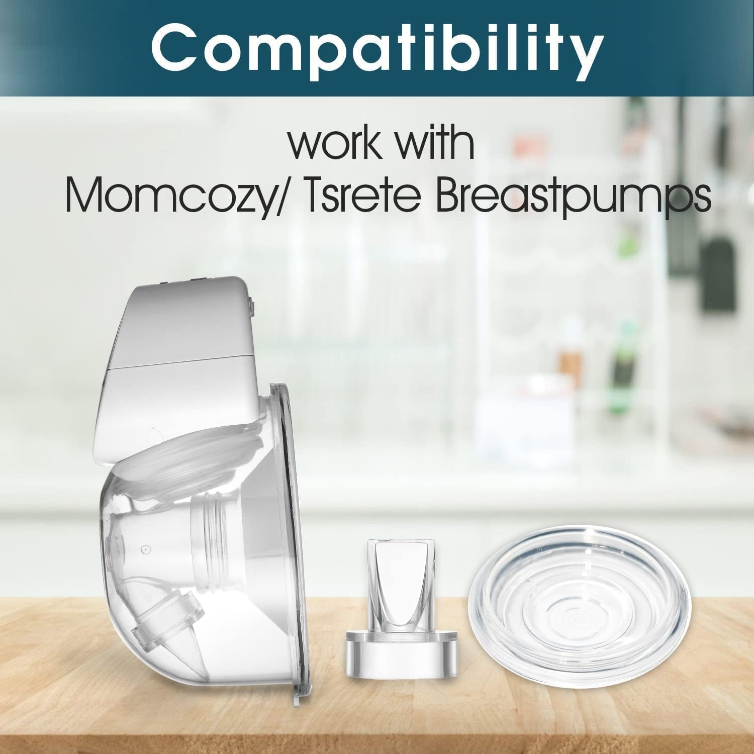 Duckbill Valves & Silicone Diaphragm Compatible with Momcozy/Tsrete/Padram/Loveoflive/Omfmf Wearable Breastpump, Wearable Breast Pump Accessories, Use with Wearable S9|S10|S12 Parts Replace image number 5