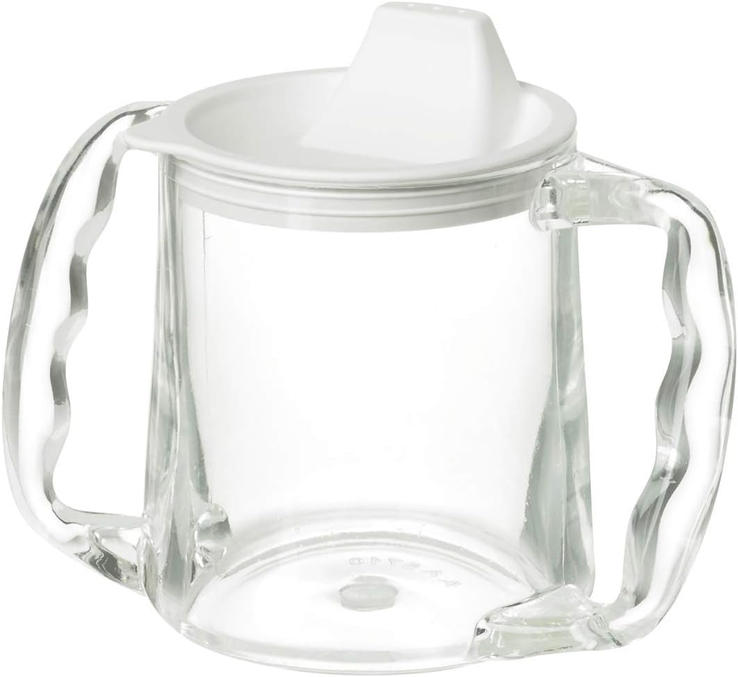 Homecraft Caring Mug, Two Handles, Small, Retail Pack, Drinking Aid for Elderly, Handicapped, and Disabled Users, Cup for Individuals Who Struggle with Spills and Messes While Drinking image number 4