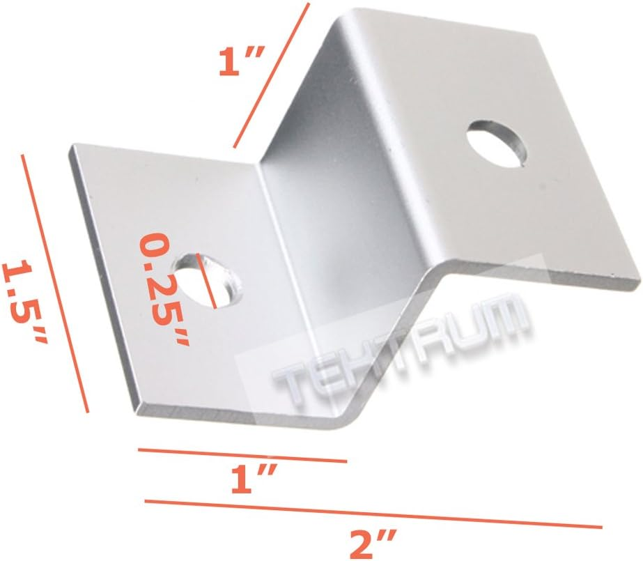 Tektrum Z Bracket Solar Flush Mount Kit - Set of 4 - Z Bracket Flush Mount Kit - Set Of 4 image number 2