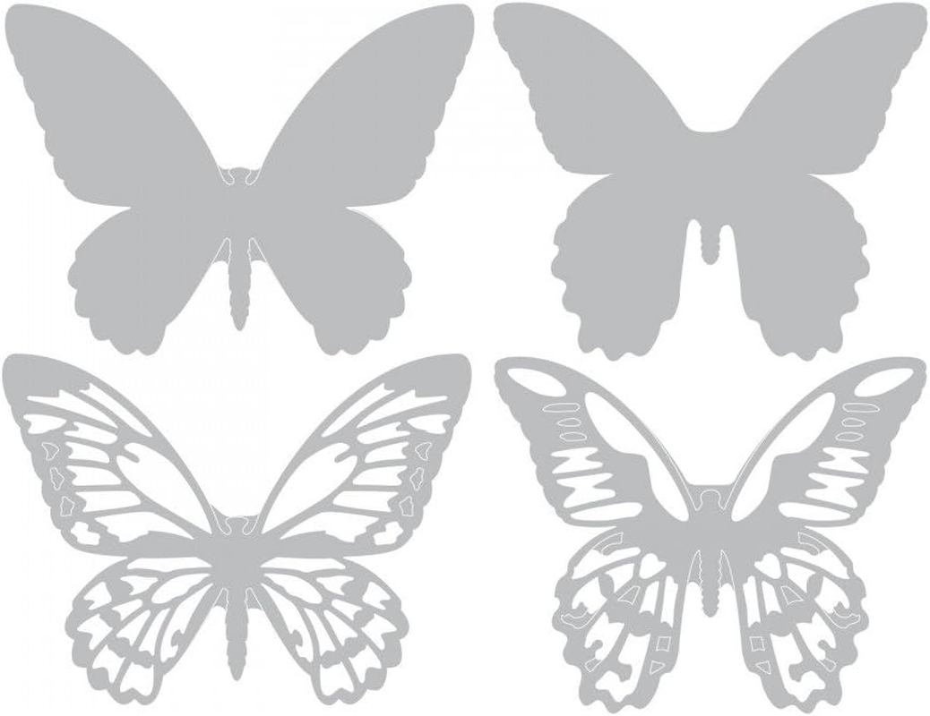 Sizzix Thinlits Die Set 661802, Mini Butterfly by Tim Hotlz, 4 Pack, Multi Color, One Size image number 3
