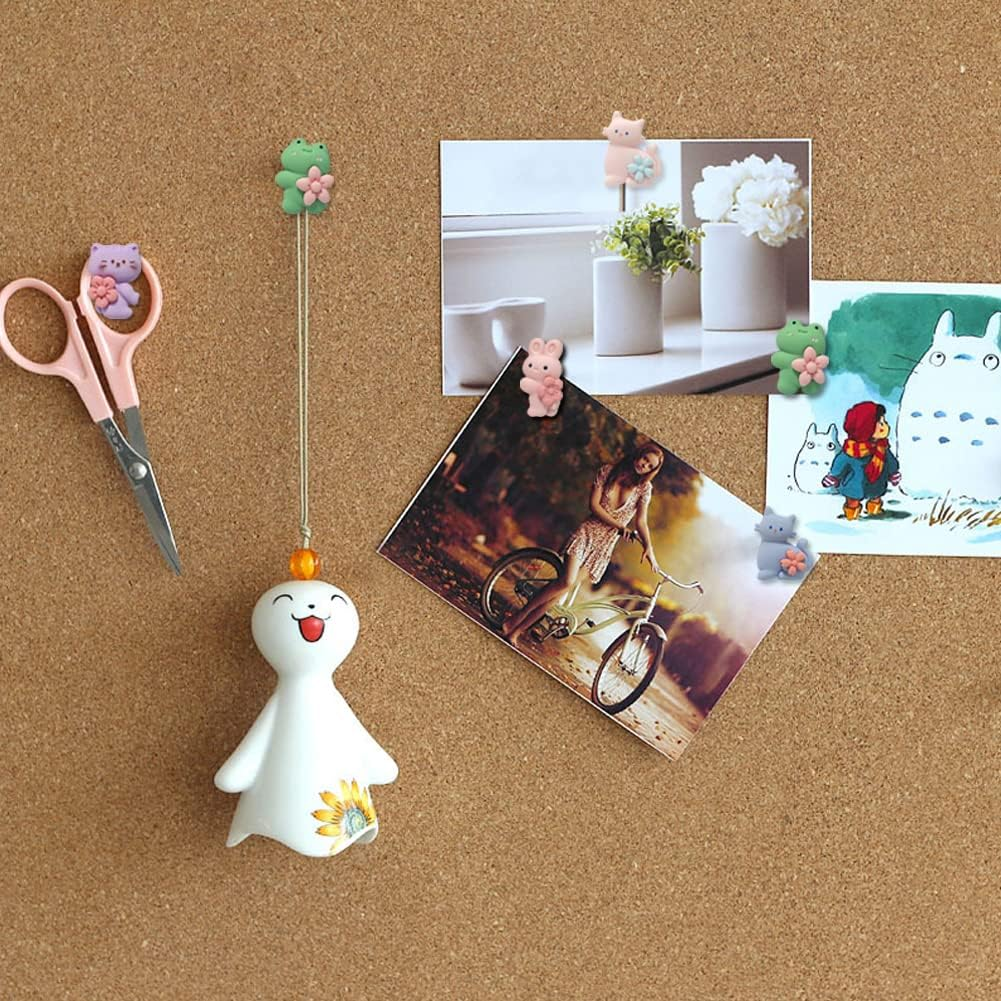 20 PCS Cute Cartoon Little Cat Push Pins Decorative Push Pins for Cork Board Cute Thumb Tacks for Bulletin Board, Photos Wall,Office Supplies,Diy,Cute Office Decorations image number 5