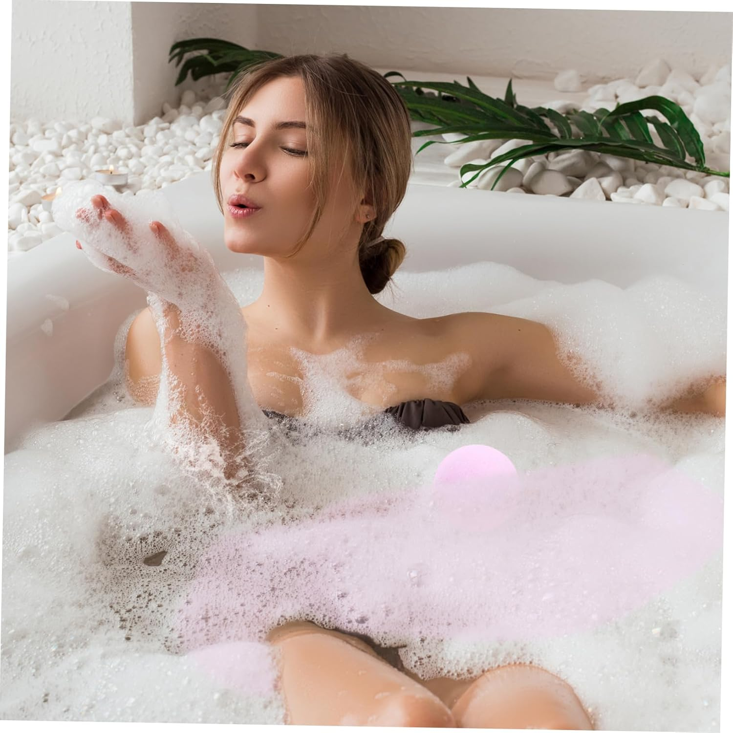 Minkissy 12Pcs Adorable Animal Spa Bath Salt Balls Natural Fizzing Balls for Relaxing image number 4