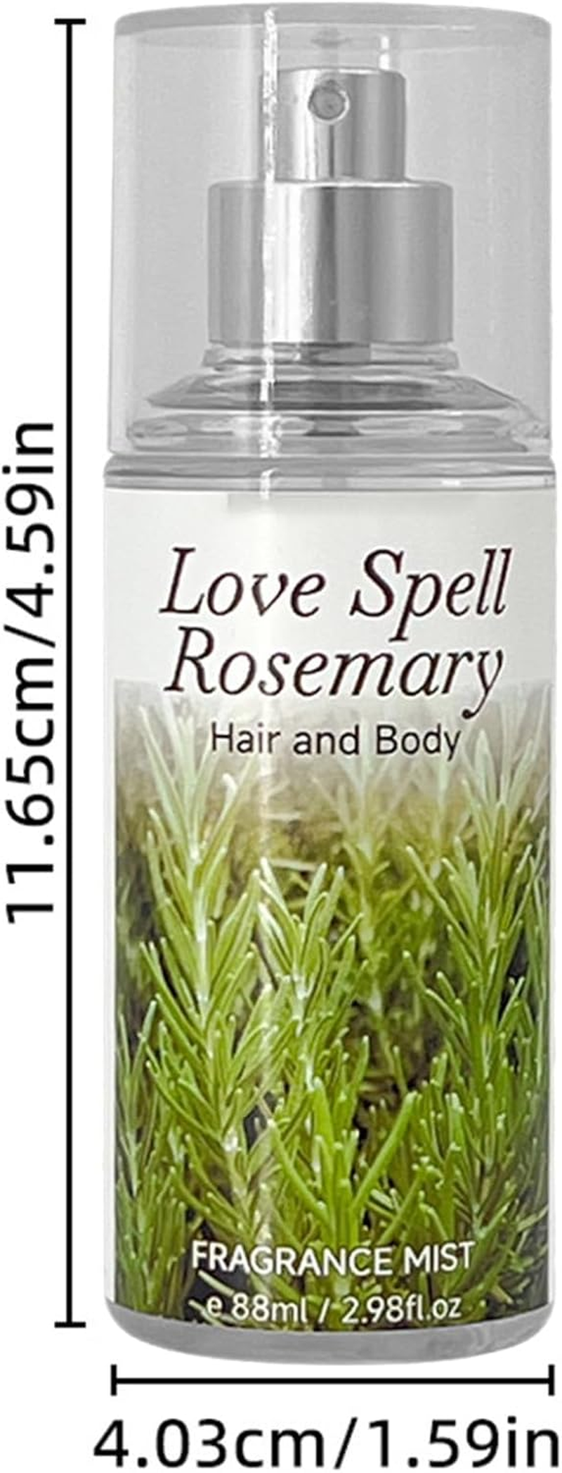 FEESHOW Perfume Spray Fragrance Mist Long Lasting Elegant Fresh Alcohol Free Scent for Body and Hair Perfect for Dating and Parties Rosemary One Size image number 2