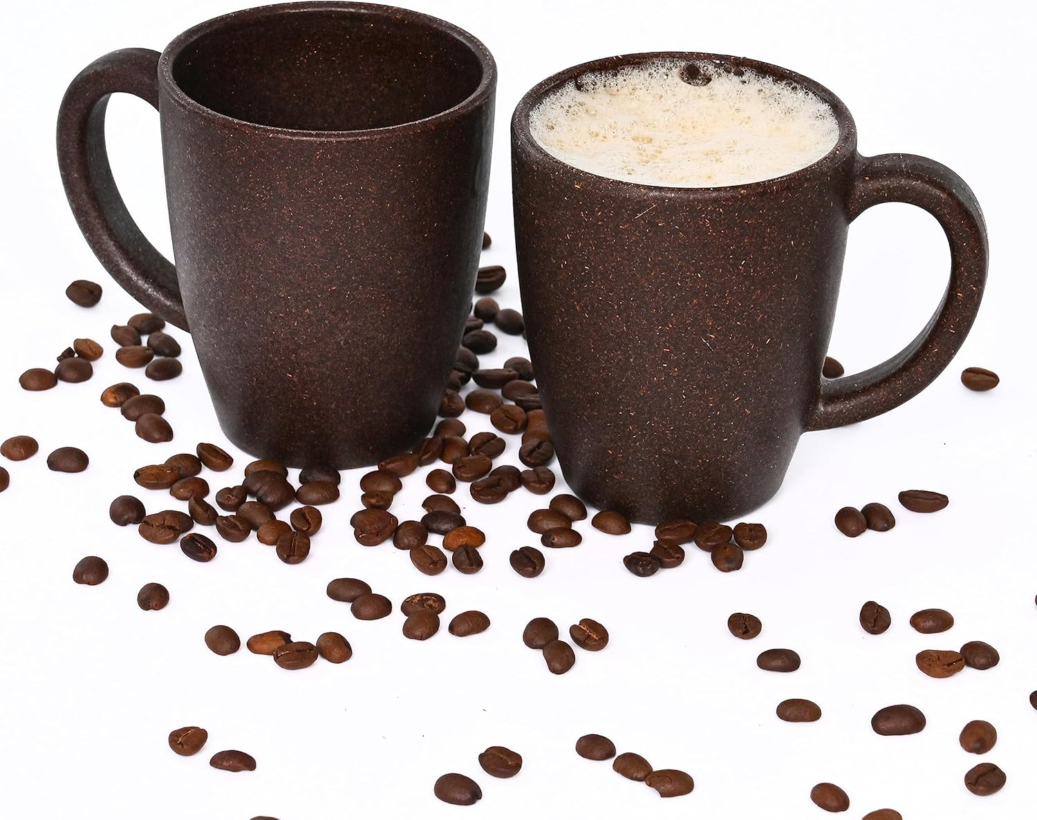 Eha Set of 2 Earth-Friendly Classic Mug | 10 Oz | Made with Rice Husk & Bamboo Fibers | Microwave Safe | for Hot & Cold, Milk & Tea Cup | Matte Finish Mugs Pack of 2 Coffee