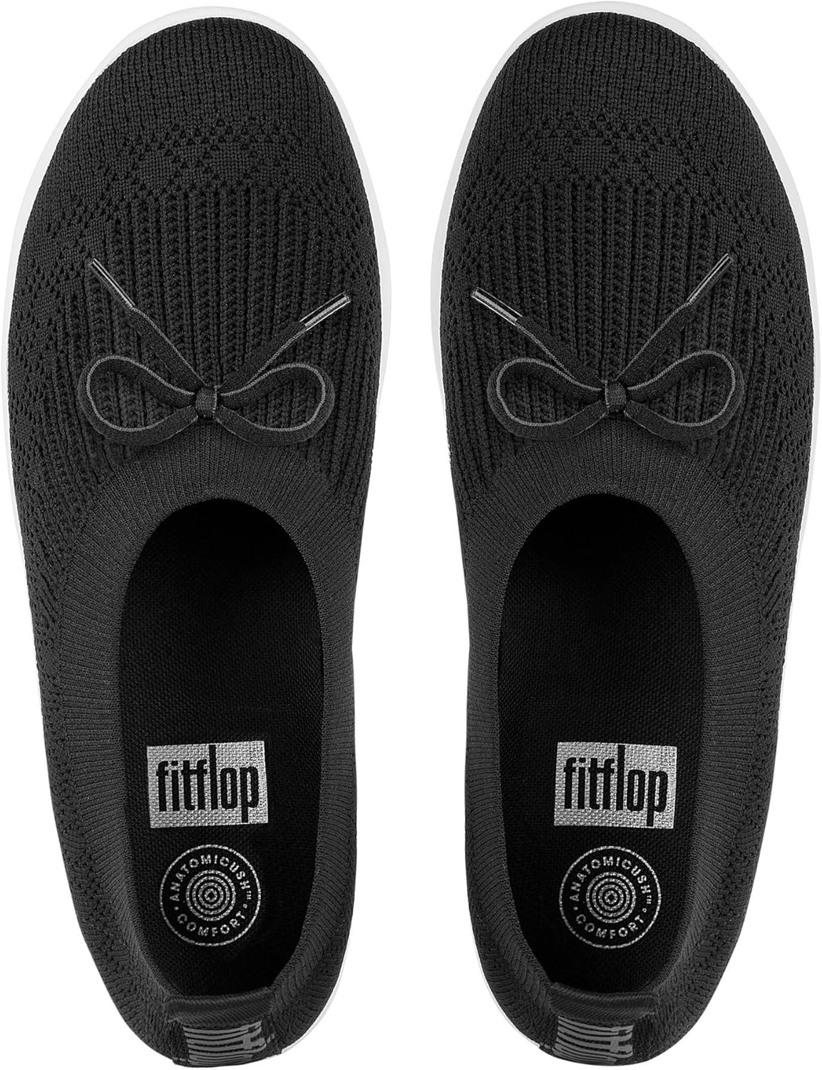 Fitflop Women'S Uberknit Slip on Ballet Pumps in Black