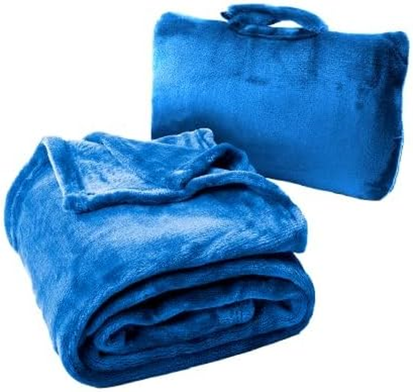 Cabeau Fold 'N Go Travel Blanket - Royal - Royal image number 2