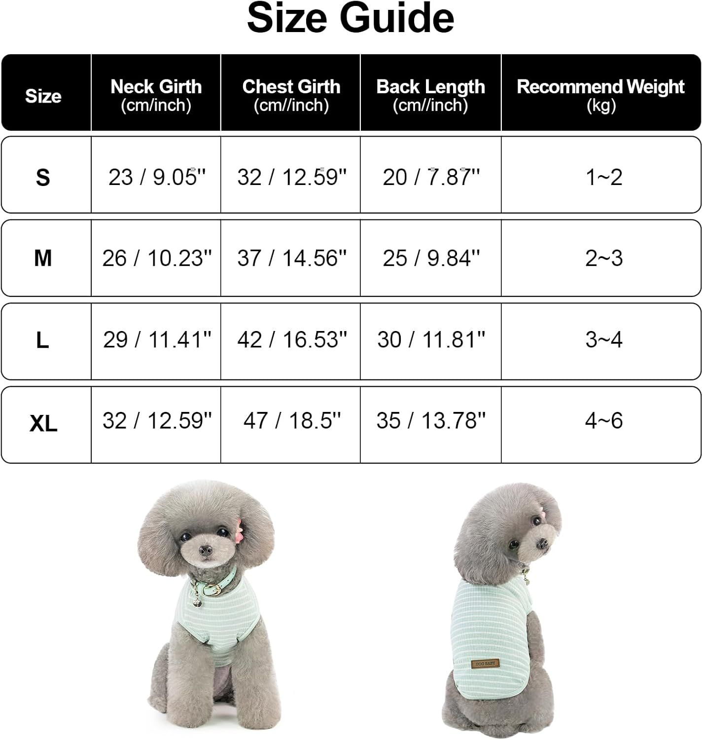 Dog Shirts, 2 PCS Pet Cat Clothes for Puppy, Small Dogs Cats Vest Spring Summer Cool Sweat Shirt Striped Cute Light Clothing Stretchy Soft Breathable Pets Apparel (Pink & Green, L) image number 6