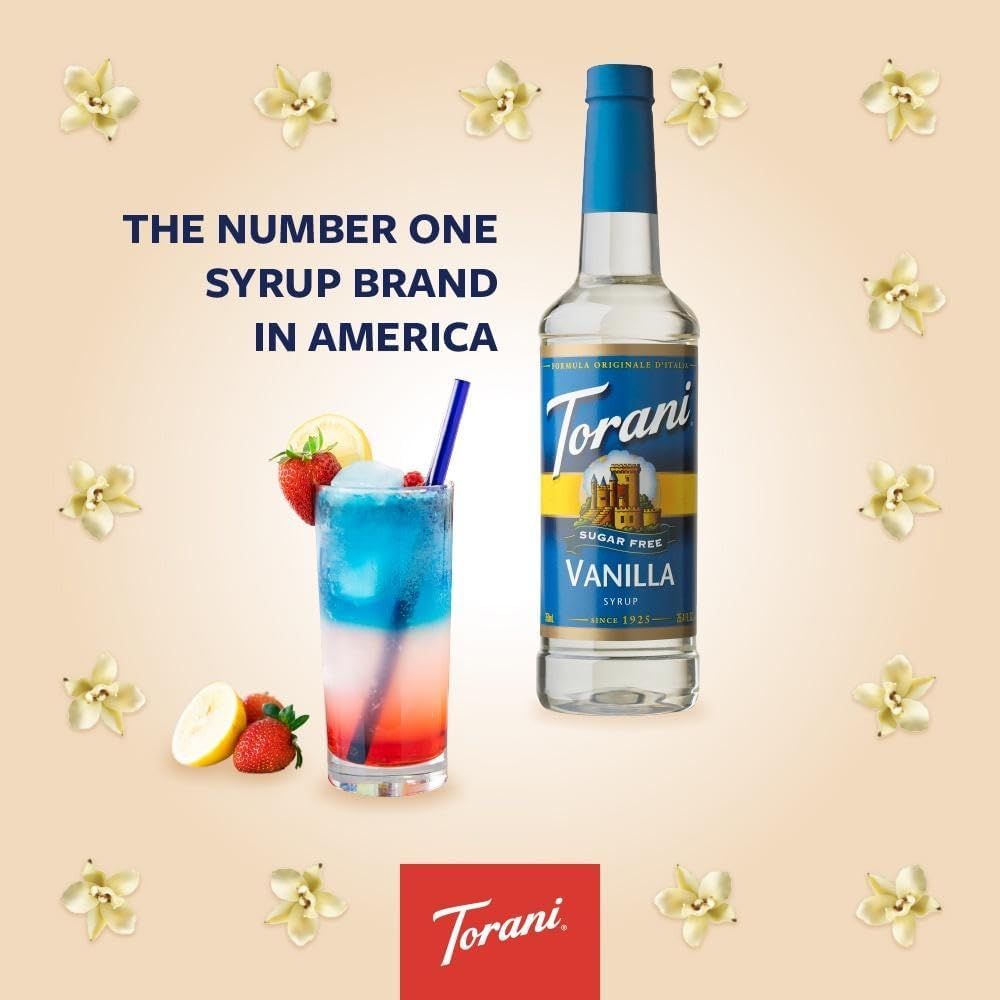 Torani Sugar Free Vanilla Syrup 750 Ml