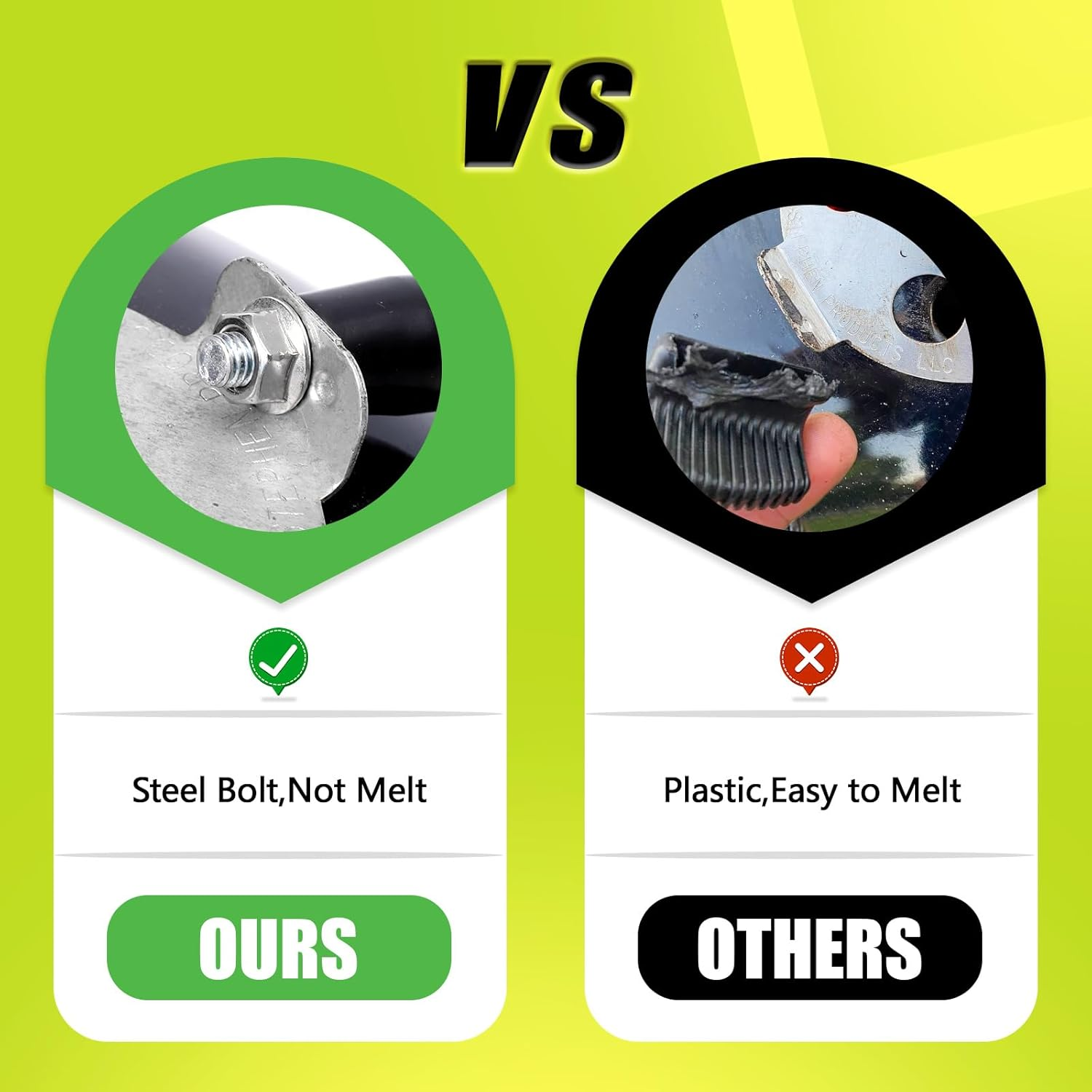 Cool Touch Damper Handle Compatible for Weber Smokey Mountain WSM Kettle Grill,Knob BBQ Smoker Damper Thumb Handle with M8 Male Threaded Stem,Including Step Drill Bit for DIY Installation Convenience image number 1