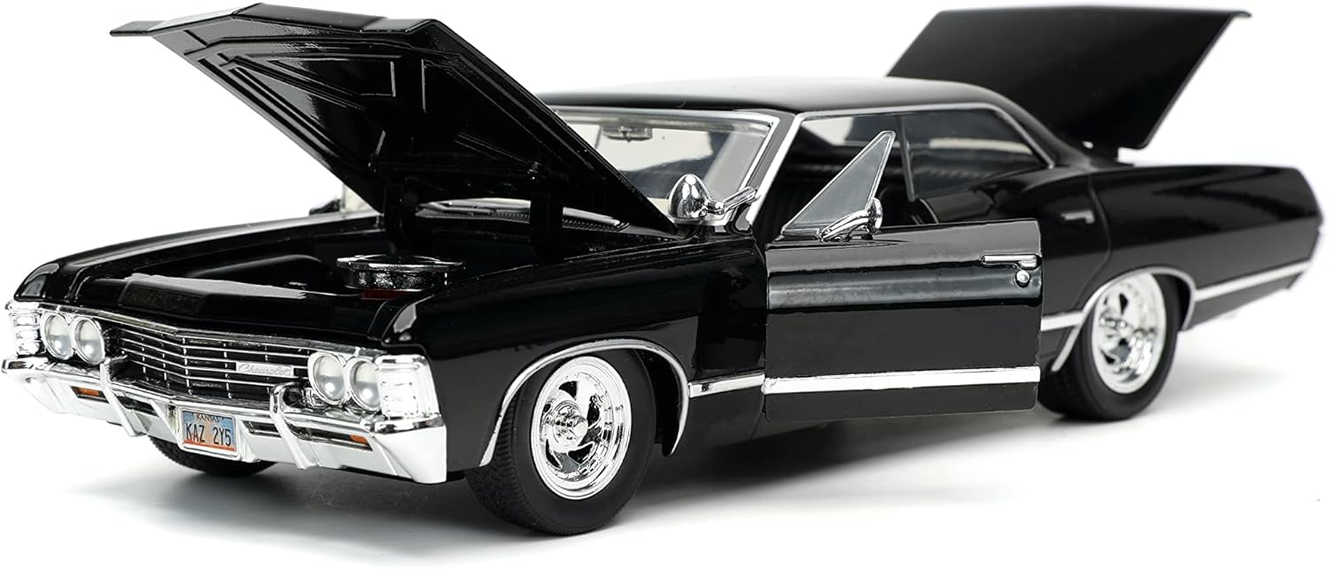 Jada Toys Supernatural 67 Chevy Impala with Dean 1:24 Scale Hollywood Ride Diecast Vehicle image number 1