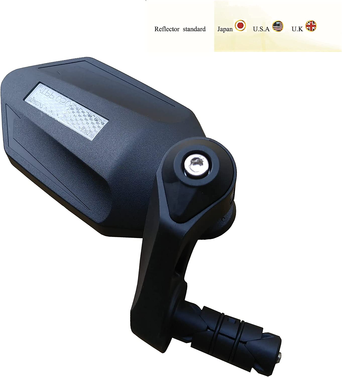 MEACHOW New Bar End Bike Mirror, Crystal UHD Automotive Grade Glass Lens E-Bike Mirrors, Scratch Resistant, Safe Rearview Mirrors, (Blue Right Side) ME-022RB image number 4