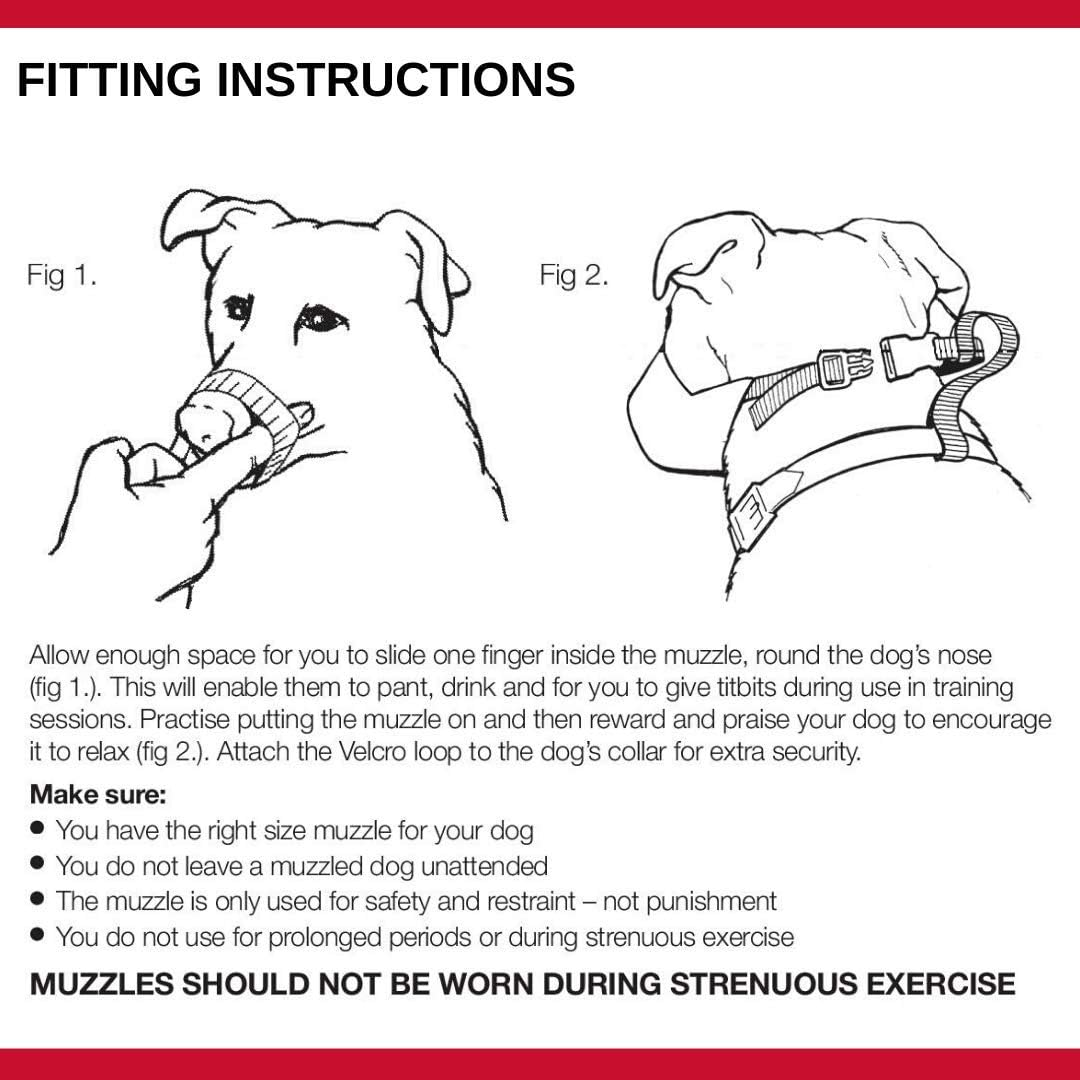 Mikki Dog and Puppy Soft Breathable Nylon Muzzle to Prevent Biting and Chewing, Size 5 image number 1