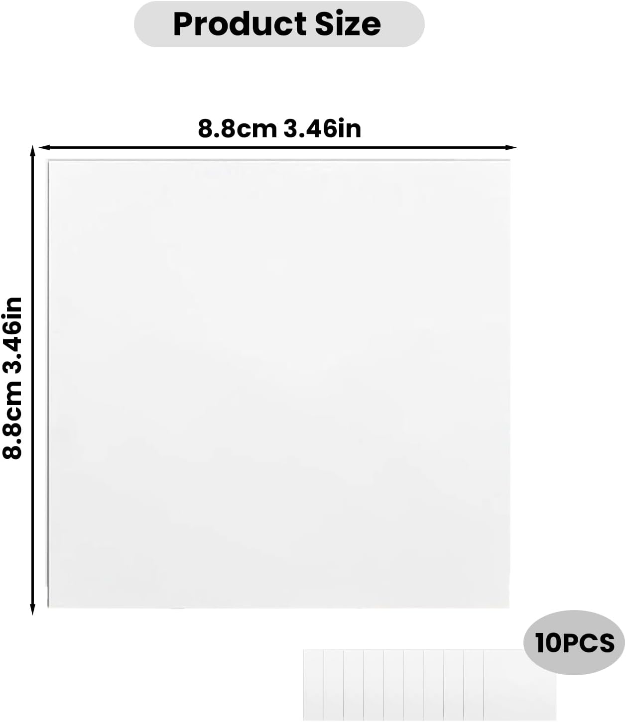 10 Pcs Inflatable Patch Repair Kit Self-Adhesive Waterproof - TPU Repair Patch 3.46 X 3.46 Inch (8.8Cm X 8.8Cm) Clear Vinyl for Inflatable Pool Swimming Ring Bounce House Air Mattress image number 5