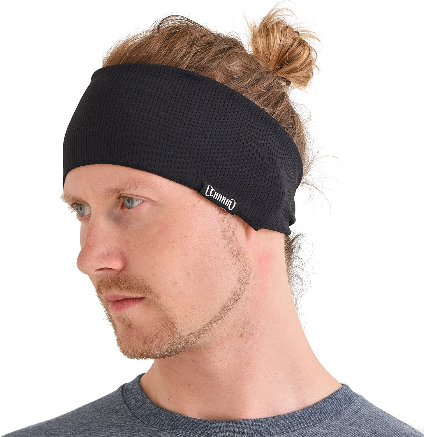 CHARM Sports Headband Mens Sweatband - Hairband Womens Yoga Crossfit Casualbox