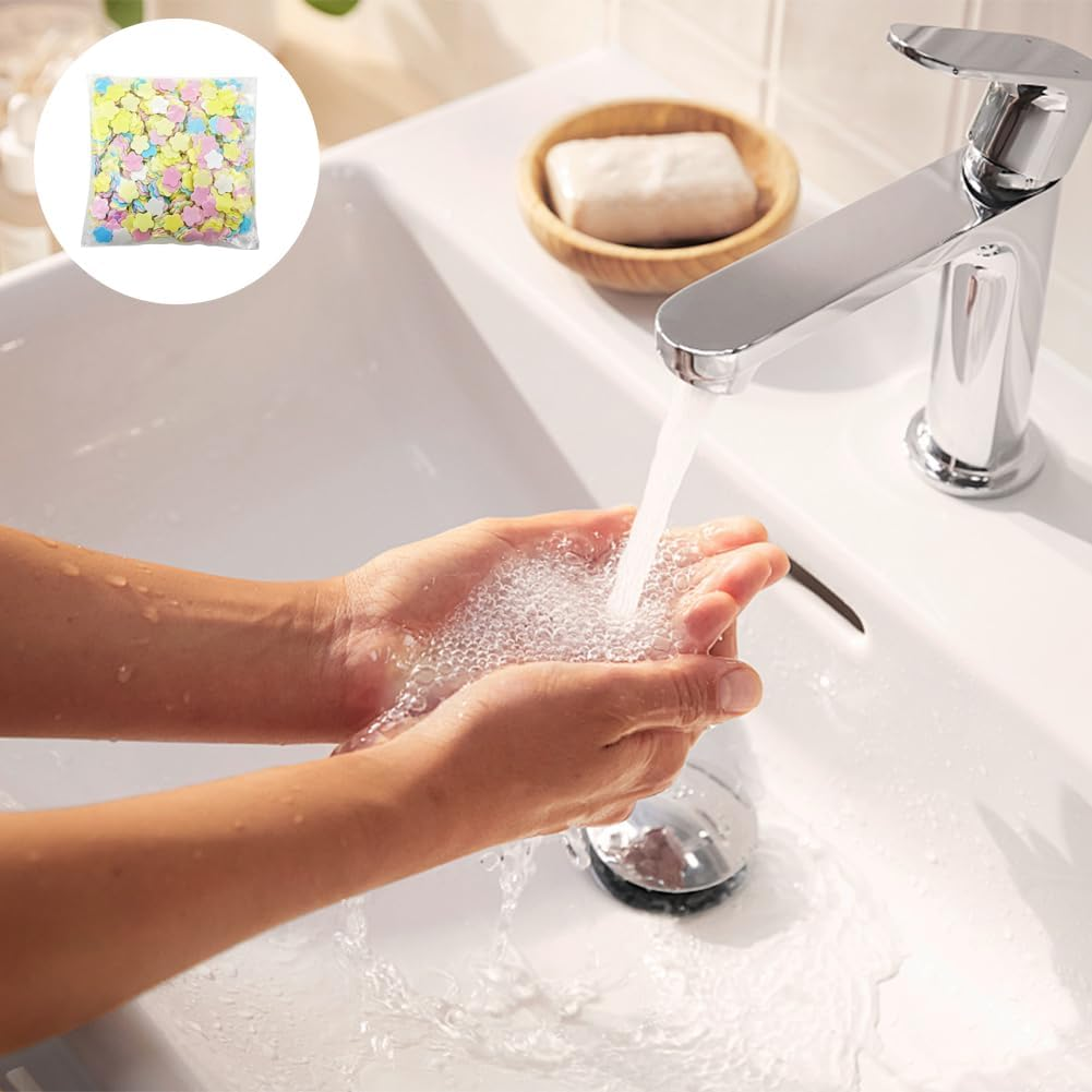 2000 Sheets Portable Disposable Paper Soap, Colorful Disposable Paper Soap, Different Scented Mini Fresh Petal Hand Wash Sheets, Scented Mini Soap Sheets (With 2 Storage Boxes) image number 2