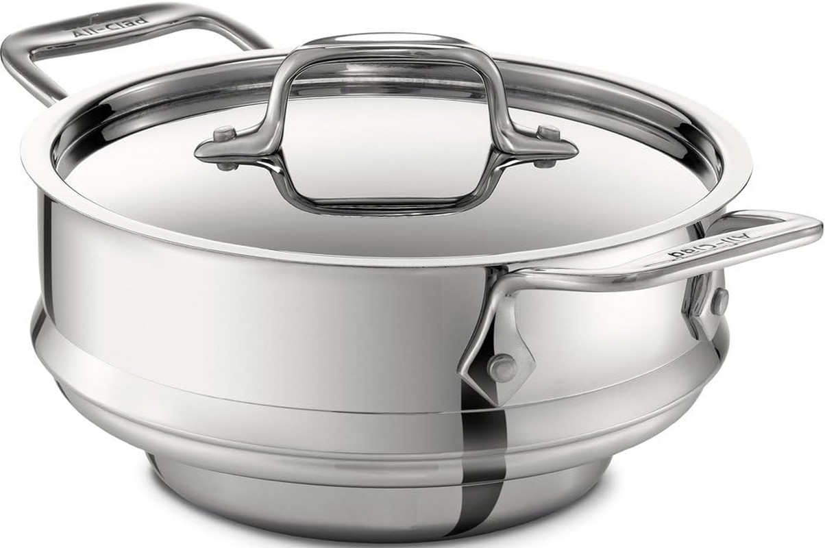 All-Clad 59915 Stainless Steel All-Purpose Steamer with Lid Cookware, Silver image number 1