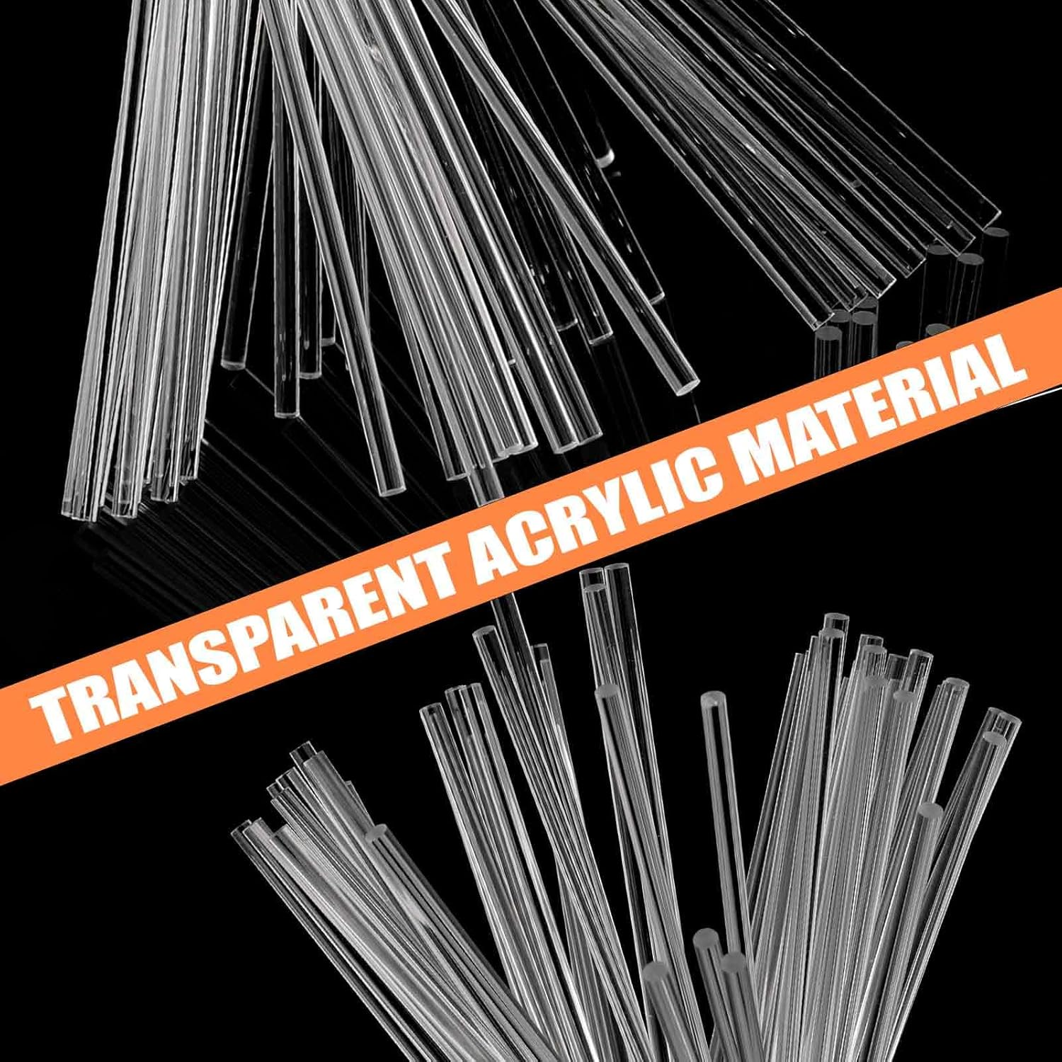 50 Pcs Acrylic Lollipop Sticks 8 Inch Cake Pop Sticks Clear round Stir Rod Reusable Cake Topper Sticks Acrylic Strip for Making Candy Dessert Lollipops Cake Cookie Pop Sticks DIY (3Mm Diameter) image number 2