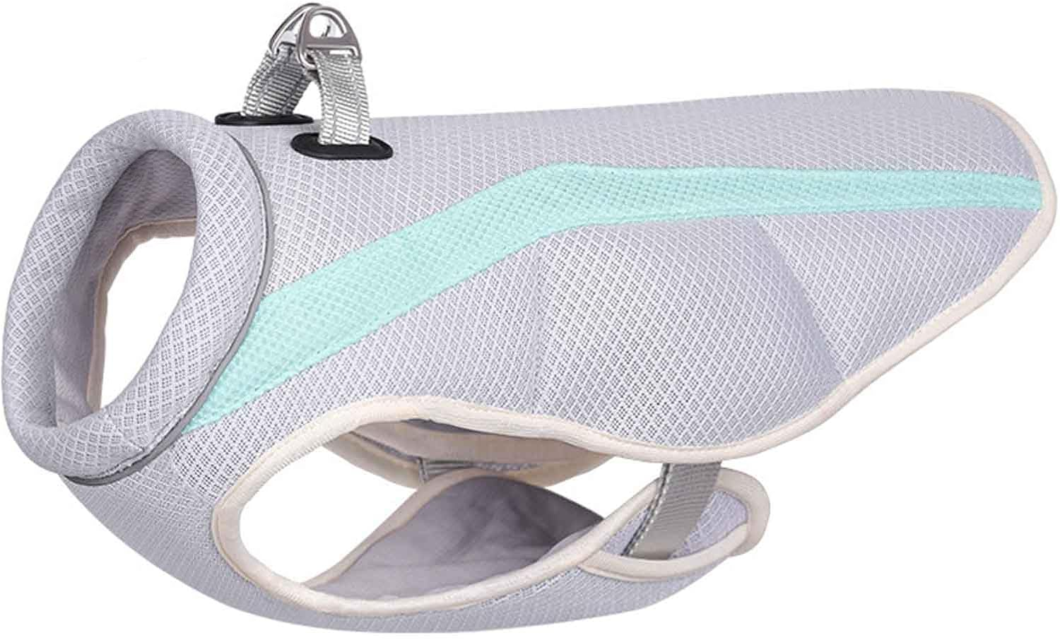 UOSIA Dog Cooling Vest Harness Extra Large Dog Cooling Jacket Lightweight Adjustable Puppy Vest with D-Ring and Reflective Cooling Shirt for Dogs Evaporation