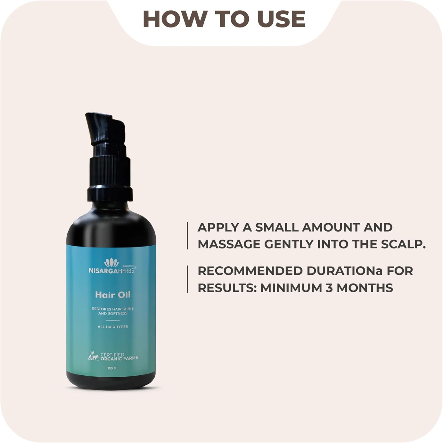 SONARK'S NISARGAHERBS Nisarga Herbs Hair Oil, Restores Hair Shine & Softness, 100 Ml image number 5